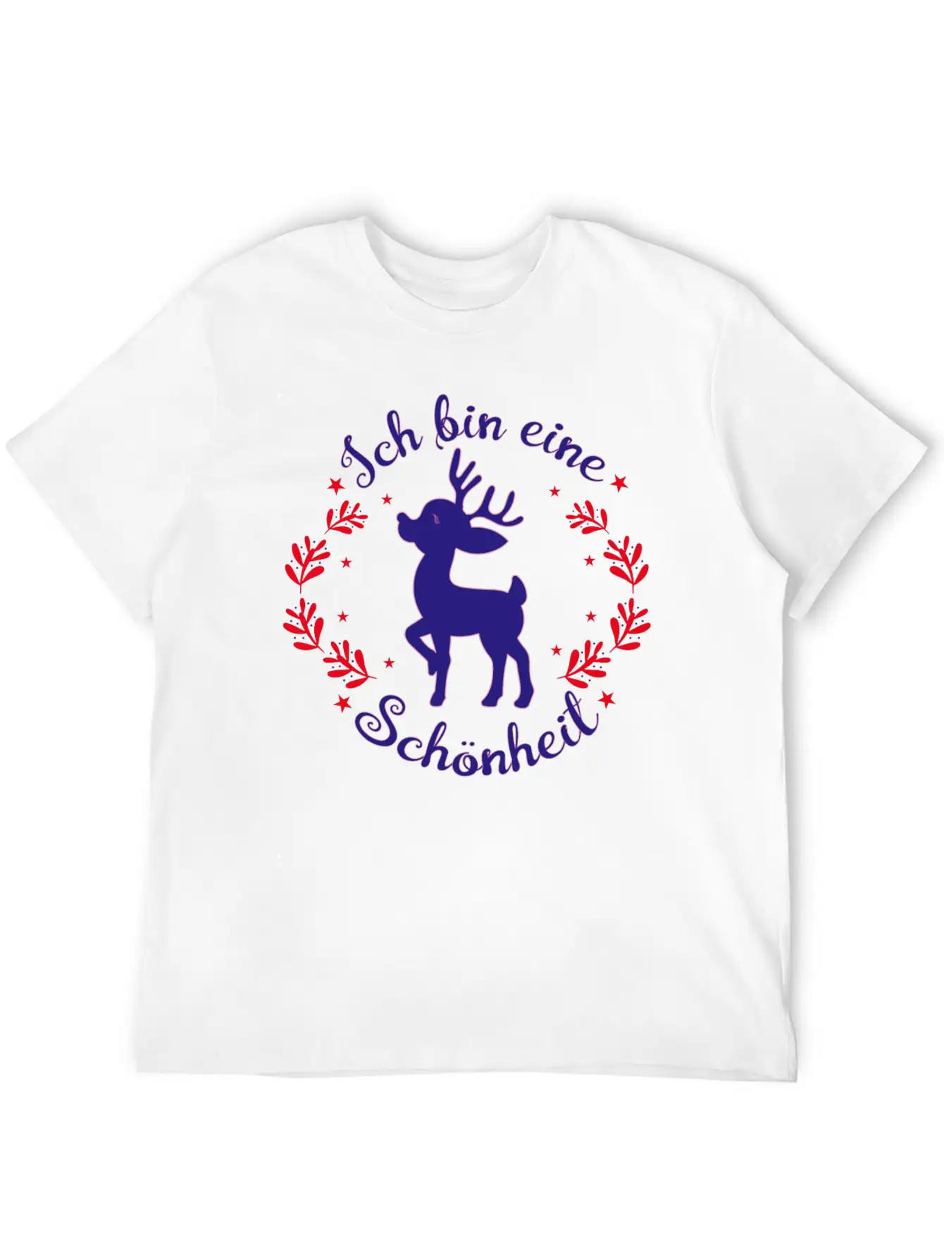 Beautiful Deer As Christmas Beauty Stylish Everyday T-Shirt – Unisex Basic Cotton Tee