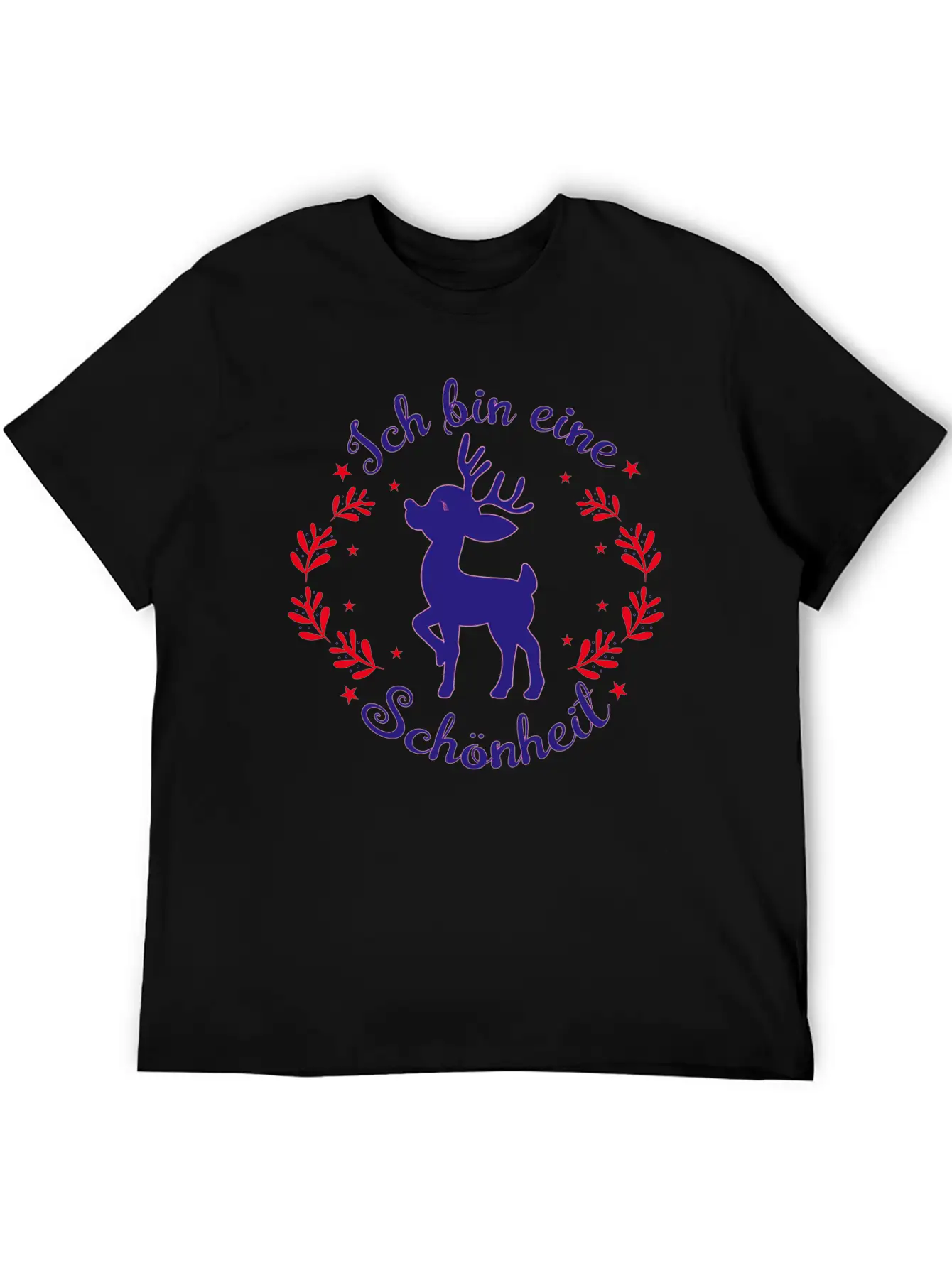 Beautiful Deer As Christmas Beauty Stylish Everyday T-Shirt – Unisex Basic Cotton Tee