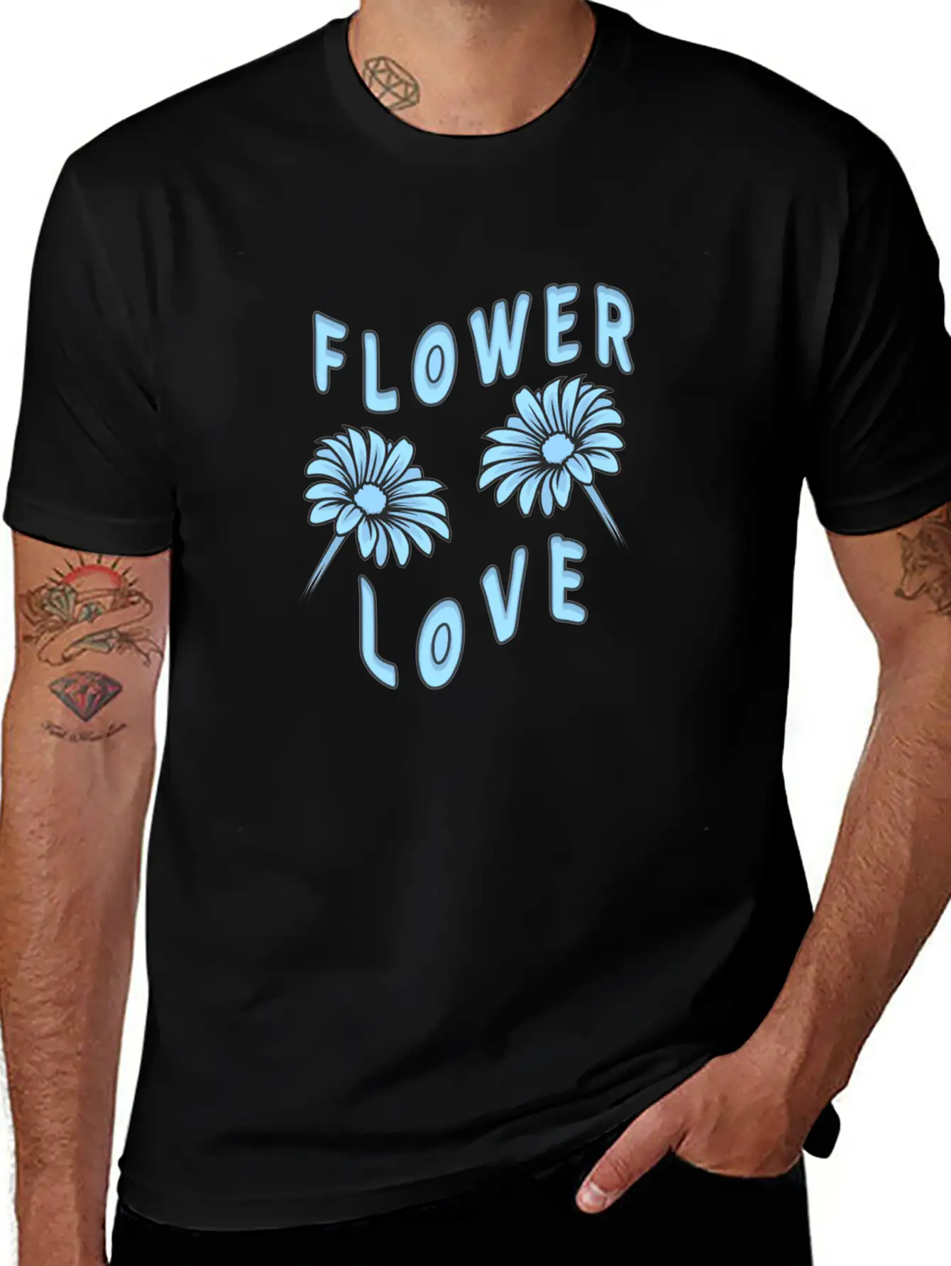 Beautiful Flowers Flower Love Essential Unisex Summer Tee – Soft Cotton Casual Fit