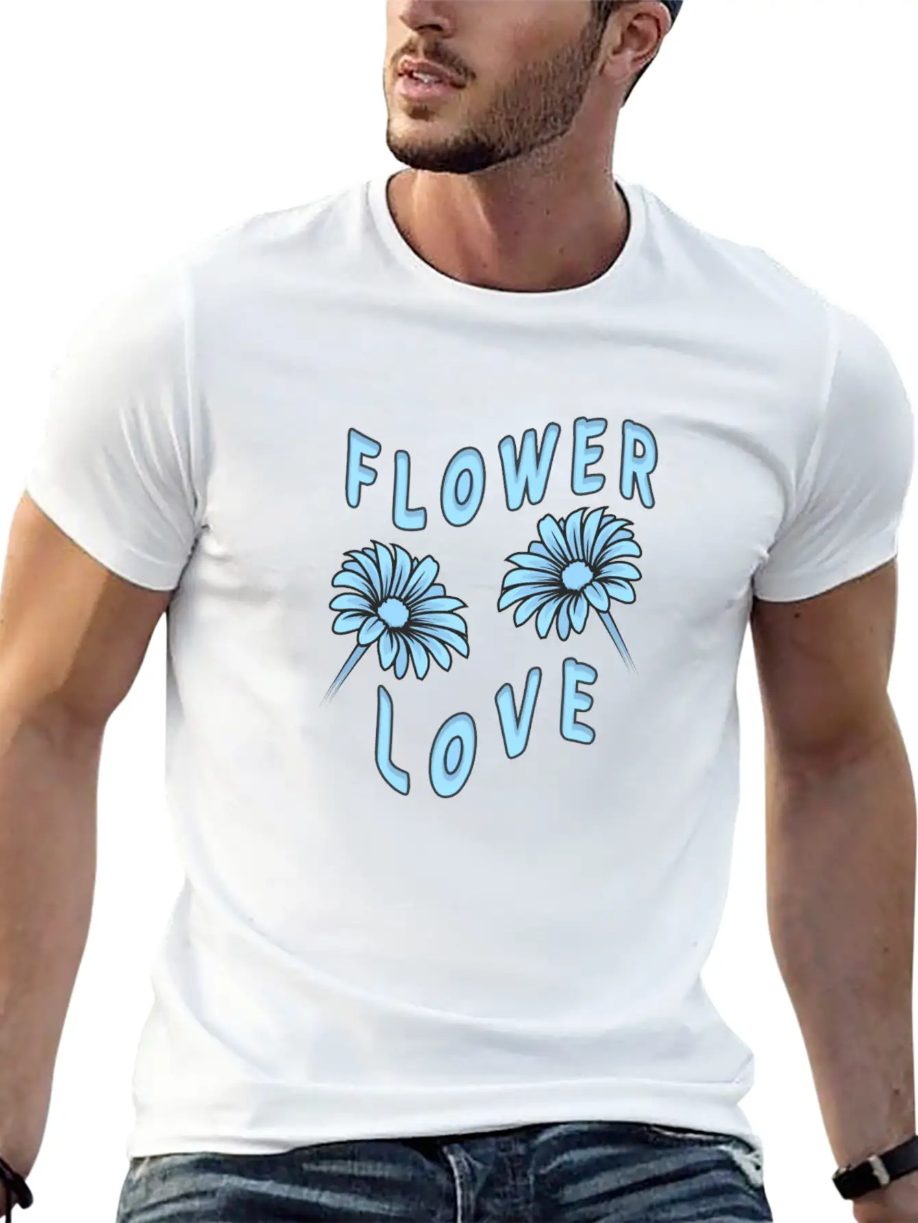 Beautiful Flowers Flower Love Essential Unisex Summer Tee – Soft Cotton Casual Fit