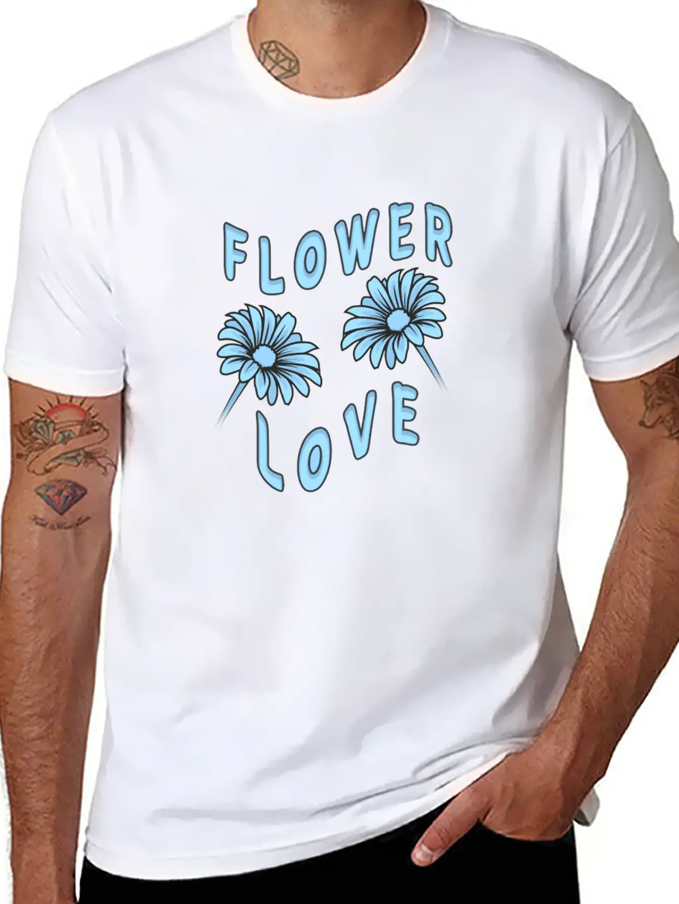 Beautiful Flowers Flower Love Essential Unisex Summer Tee – Soft Cotton Casual Fit