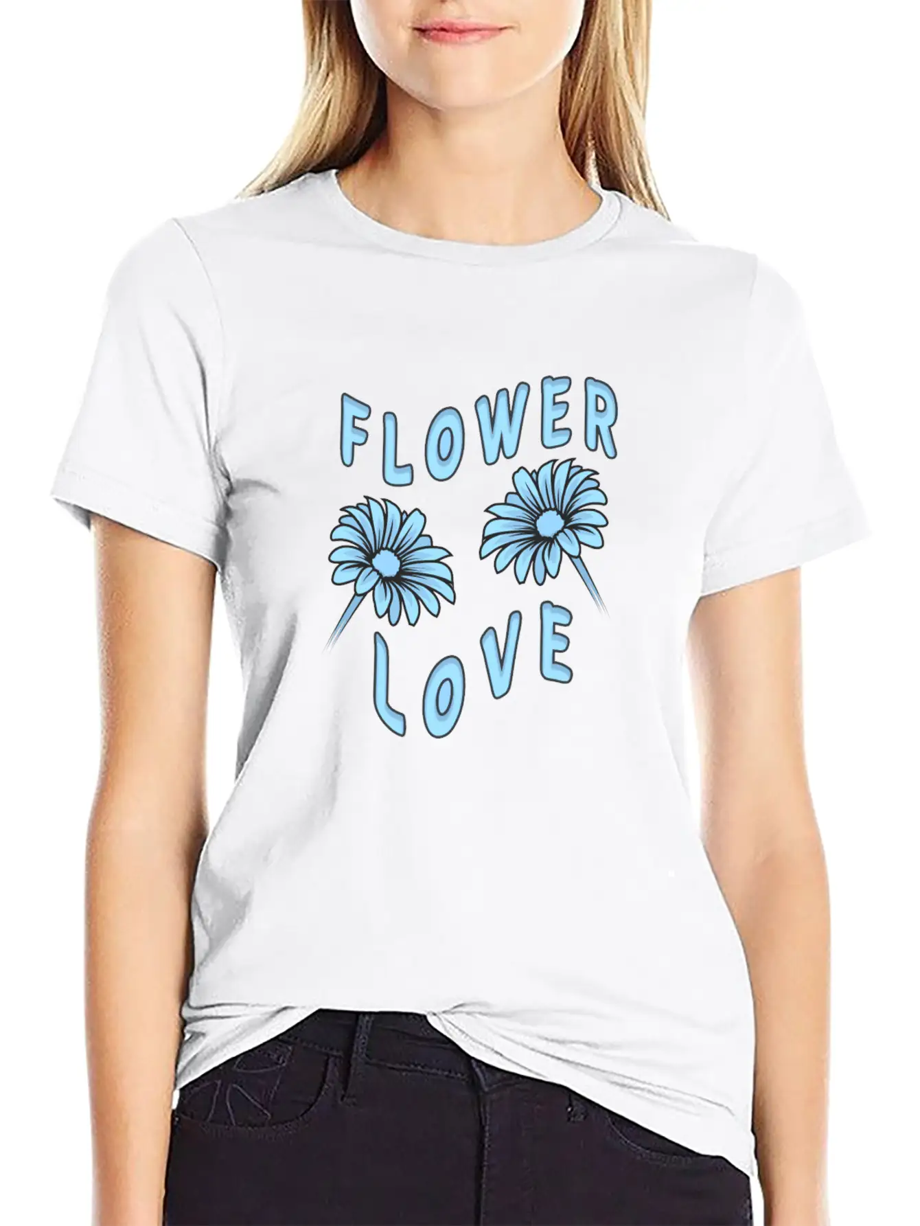 Beautiful Flowers Flower Love Essential Unisex Summer Tee – Soft Cotton Casual Fit