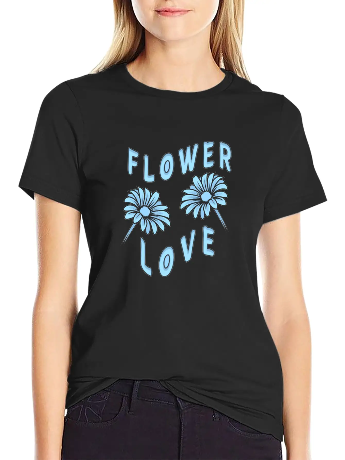 Beautiful Flowers Flower Love Essential Unisex Summer Tee – Soft Cotton Casual Fit