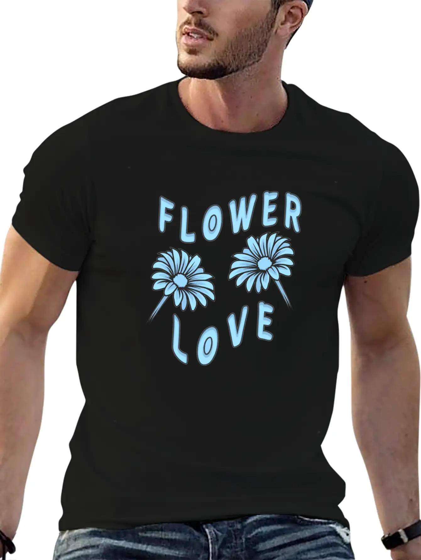 Beautiful Flowers Flower Love Essential Unisex Summer Tee – Soft Cotton Casual Fit