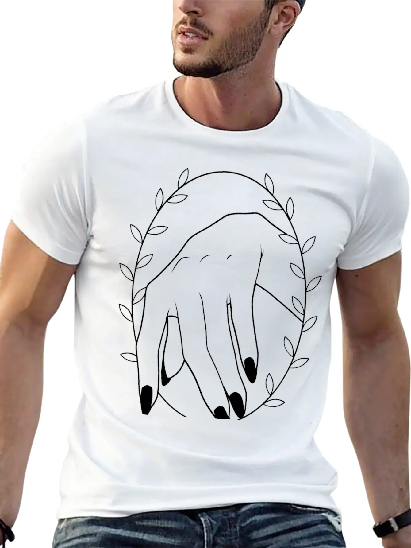 BEAUTIFUL HAND IN CIRCLE Essential Unisex Summer Tee – Soft Cotton Casual Fit