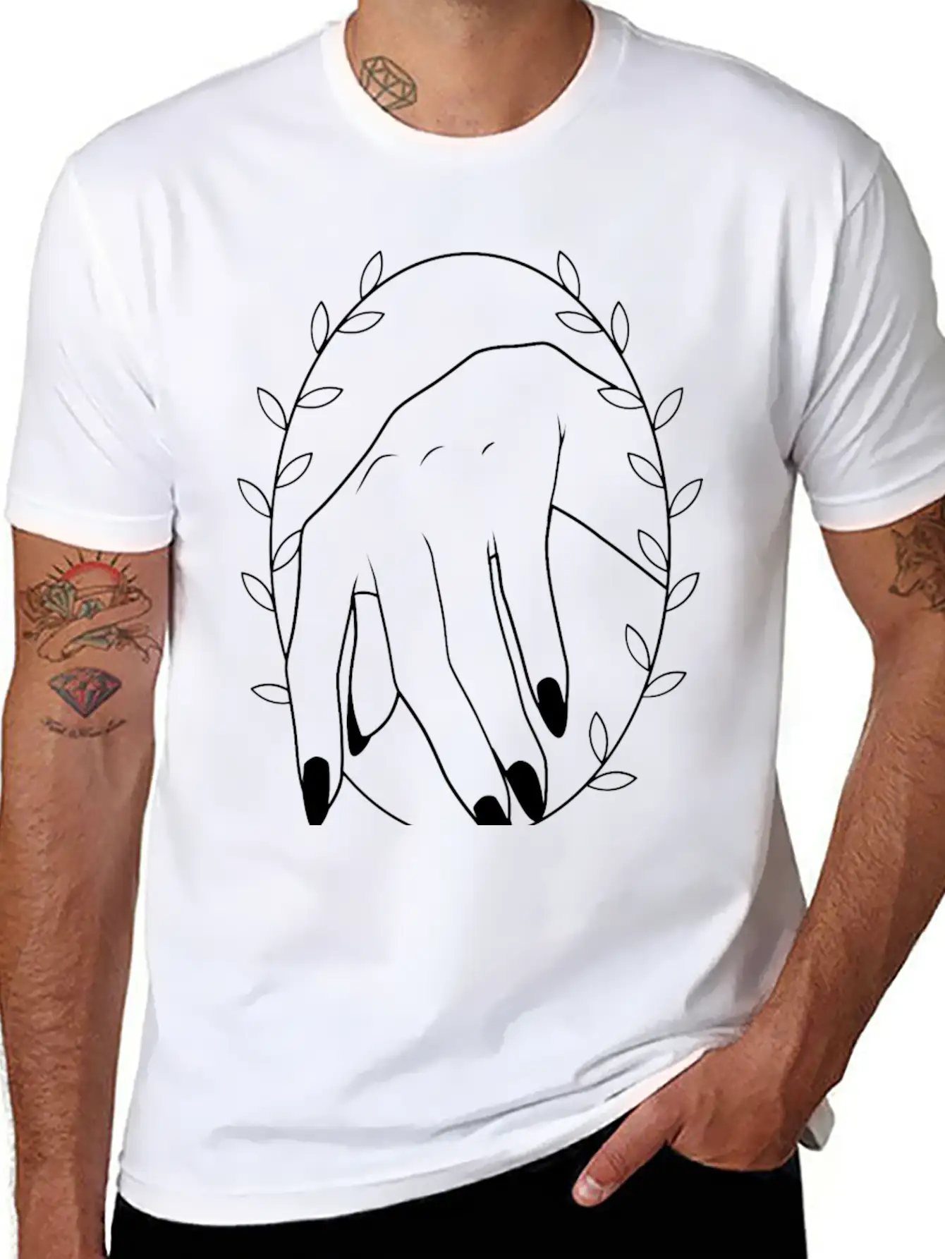 BEAUTIFUL HAND IN CIRCLE Essential Unisex Summer Tee – Soft Cotton Casual Fit