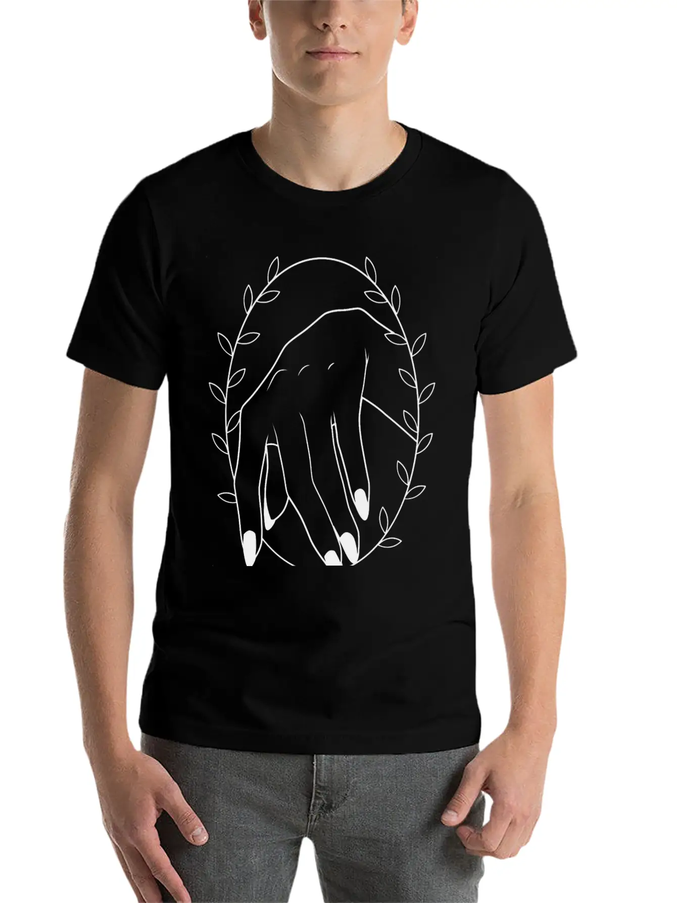 BEAUTIFUL HAND IN CIRCLE Essential Unisex Summer Tee – Soft Cotton Casual Fit