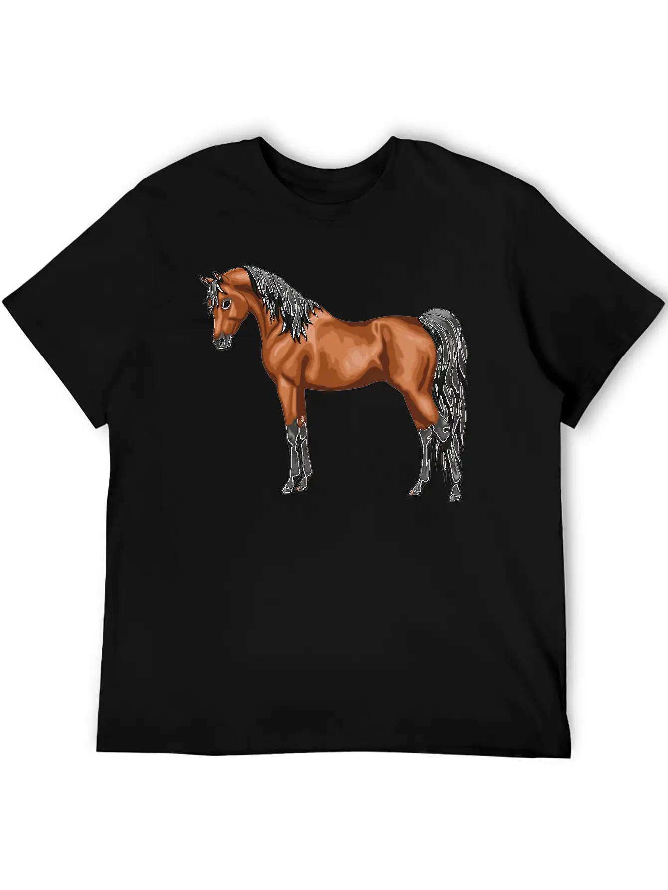 Beautiful Red Bay Egyptian Arabian Horse Lovers Unisex Casual T-Shirt – Clean Design For Daily Comfort