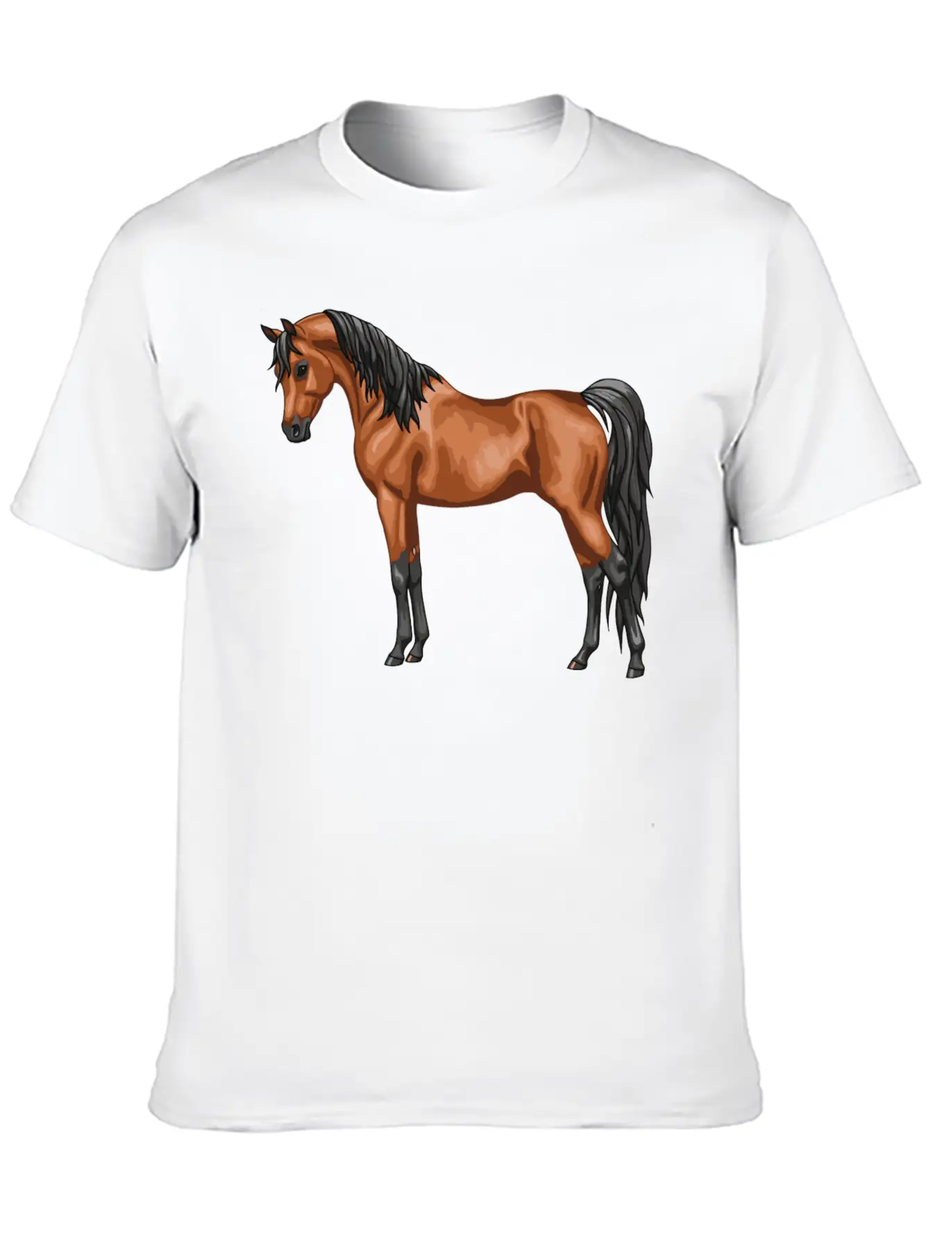 Beautiful Red Bay Egyptian Arabian Horse Lovers Unisex Casual T-Shirt – Clean Design For Daily Comfort