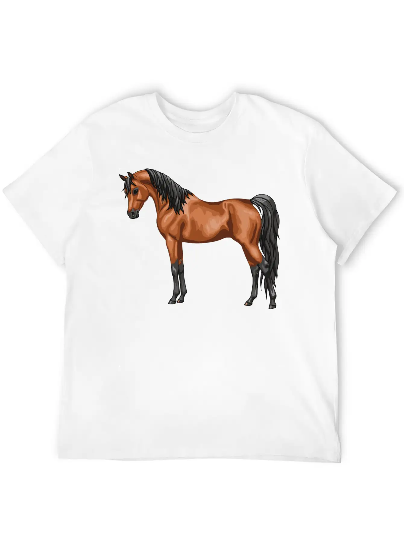 Beautiful Red Bay Egyptian Arabian Horse Lovers Unisex Casual T-Shirt – Clean Design For Daily Comfort
