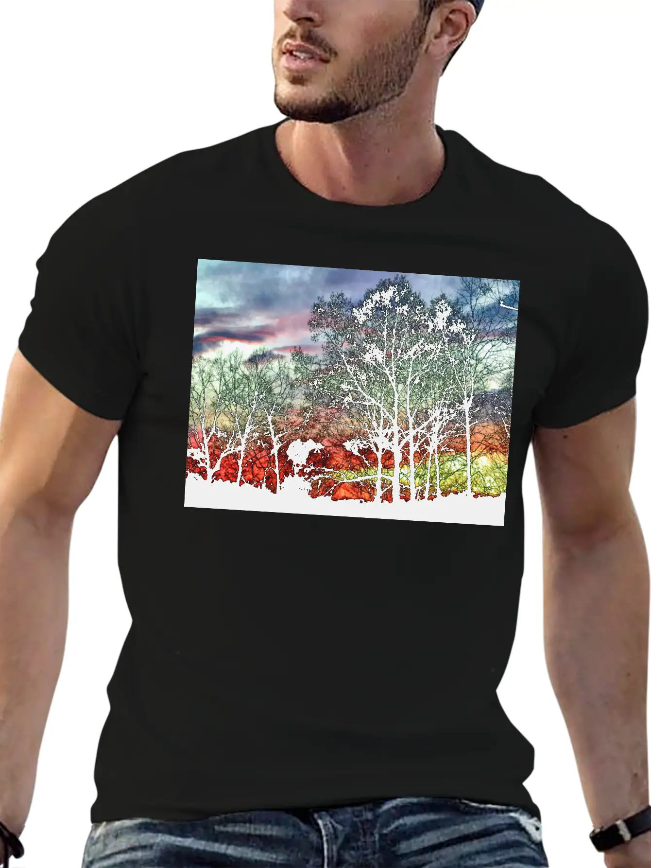 Beautiful Southern Sky T-shirt Stylish Everyday T-Shirt – Unisex Basic Cotton Tee