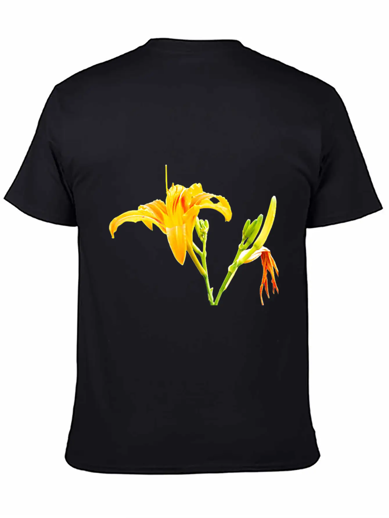 Beautiful Yellow Daylily In Full Bloom Timeless Short Sleeve Tee – Comfy And Minimalist Design