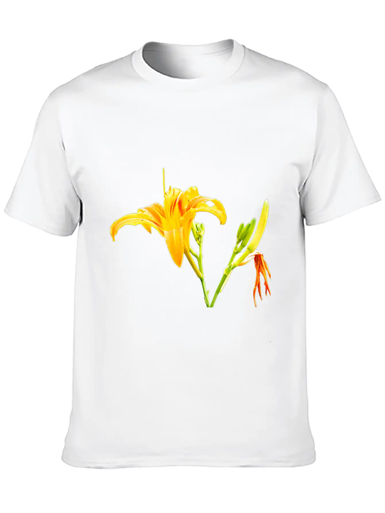 Beautiful Yellow Daylily In Full Bloom Timeless Short Sleeve Tee – Comfy And Minimalist Design