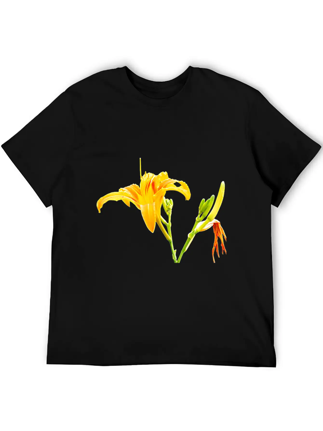 Beautiful Yellow Daylily In Full Bloom Timeless Short Sleeve Tee – Comfy And Minimalist Design