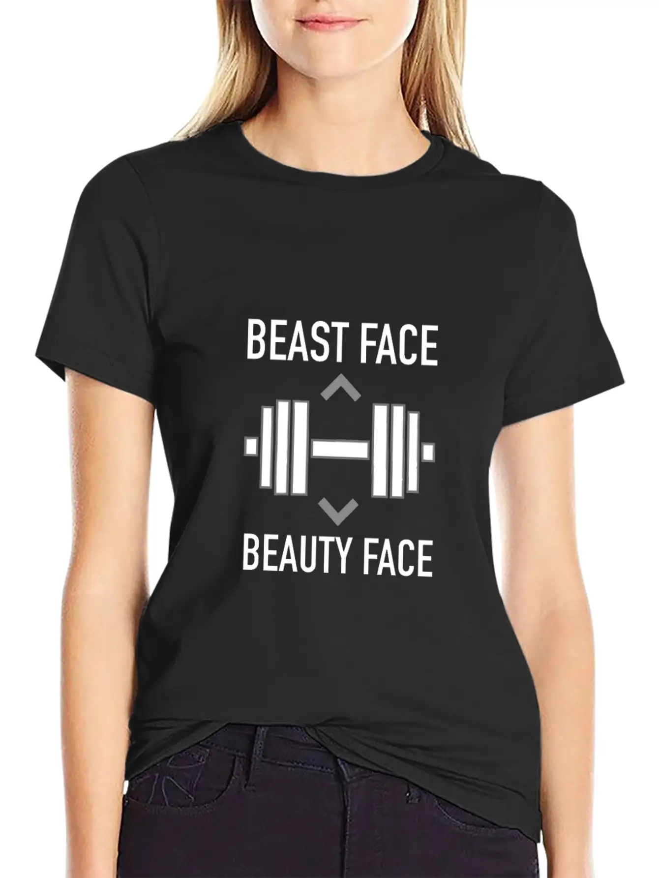 BEAUTY FACE BEAST Basic Graphic T-Shirt – Daily Comfort In Soft Cotton