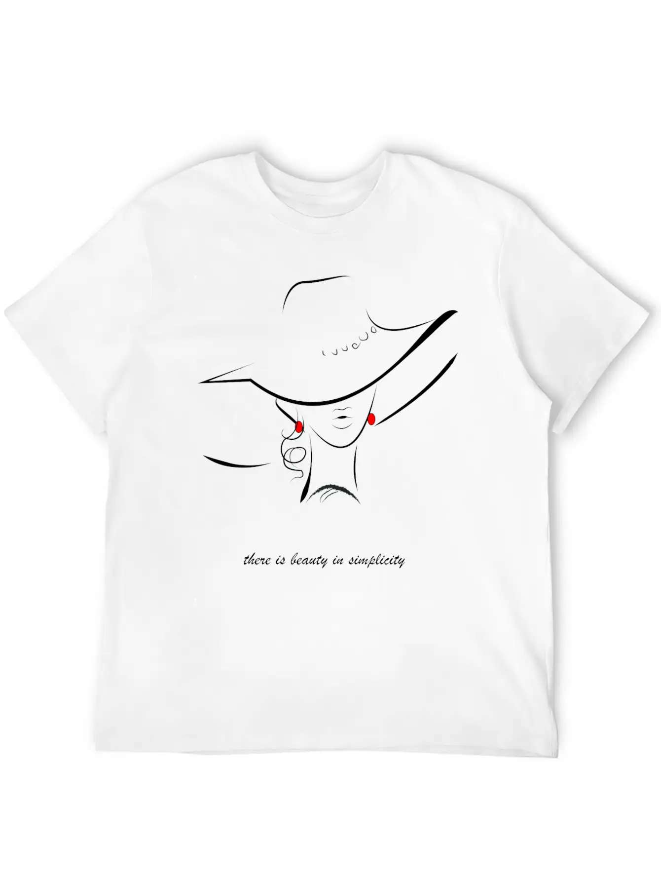 Beauty Is Simple Unisex Short Sleeve Soft Cotton T-Shirt – Casual Everyday Wear