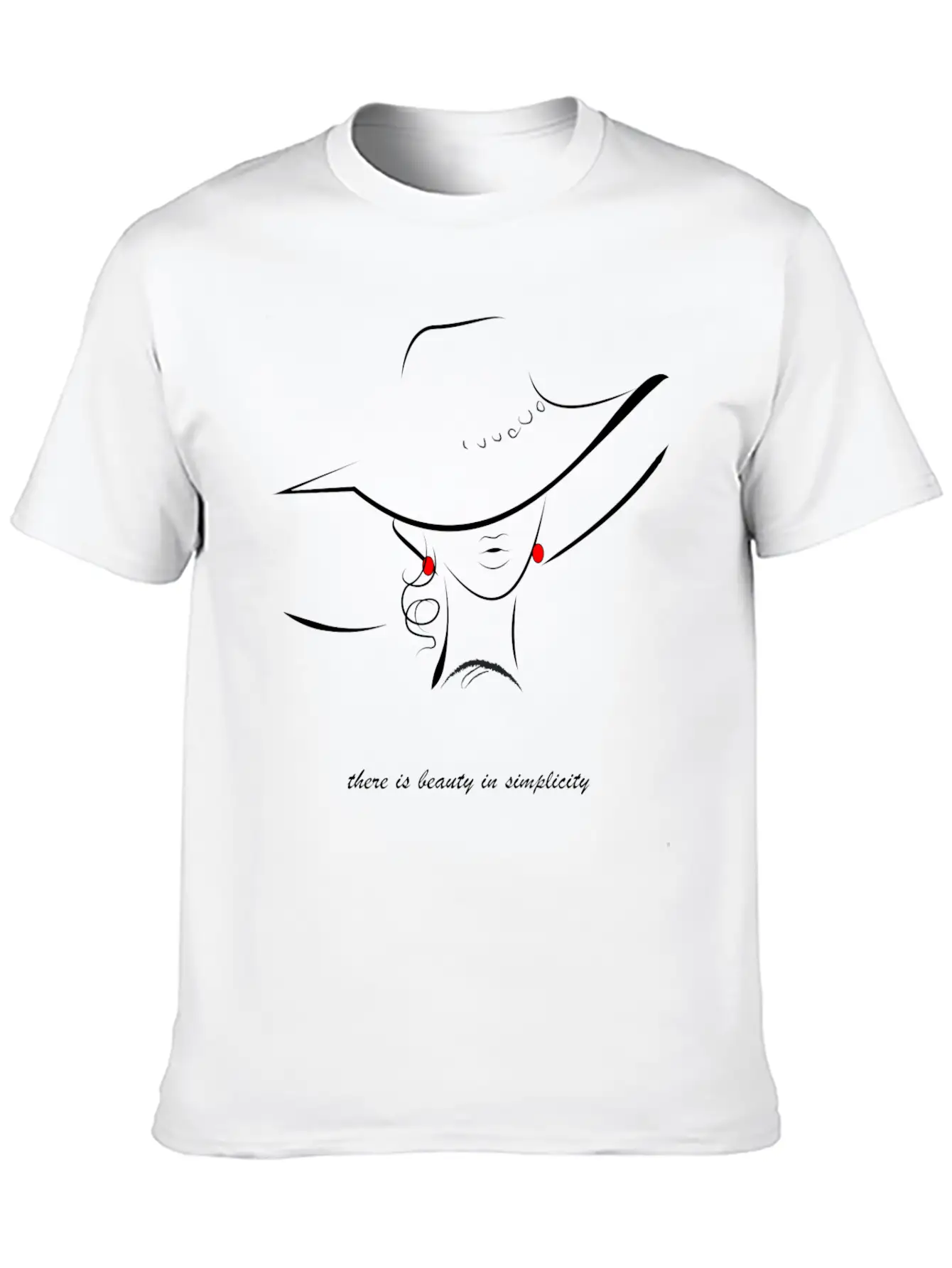 Beauty Is Simple Unisex Short Sleeve Soft Cotton T-Shirt – Casual Everyday Wear