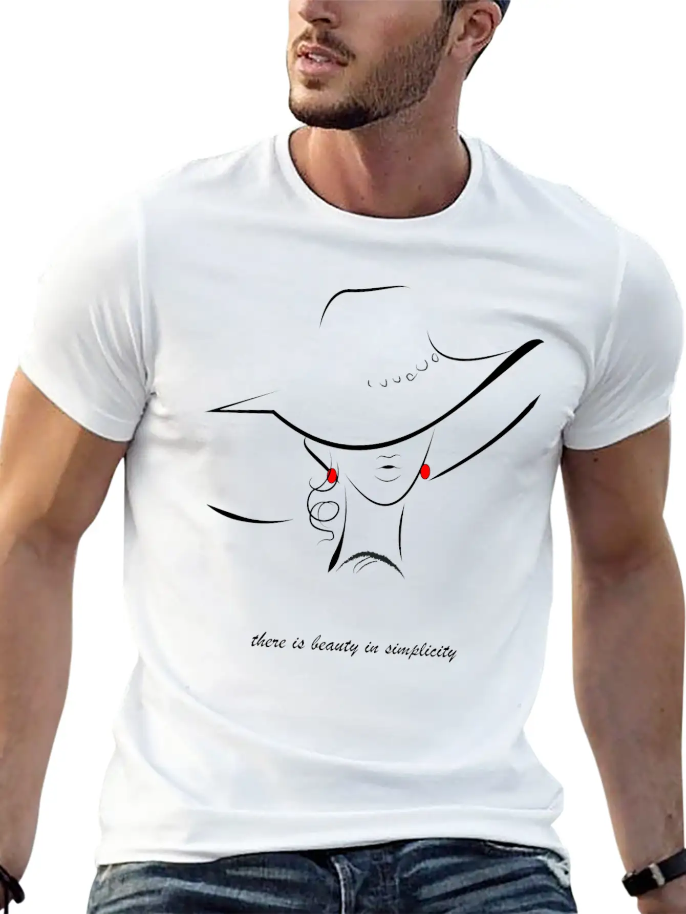 Beauty Is Simple Unisex Short Sleeve Soft Cotton T-Shirt – Casual Everyday Wear