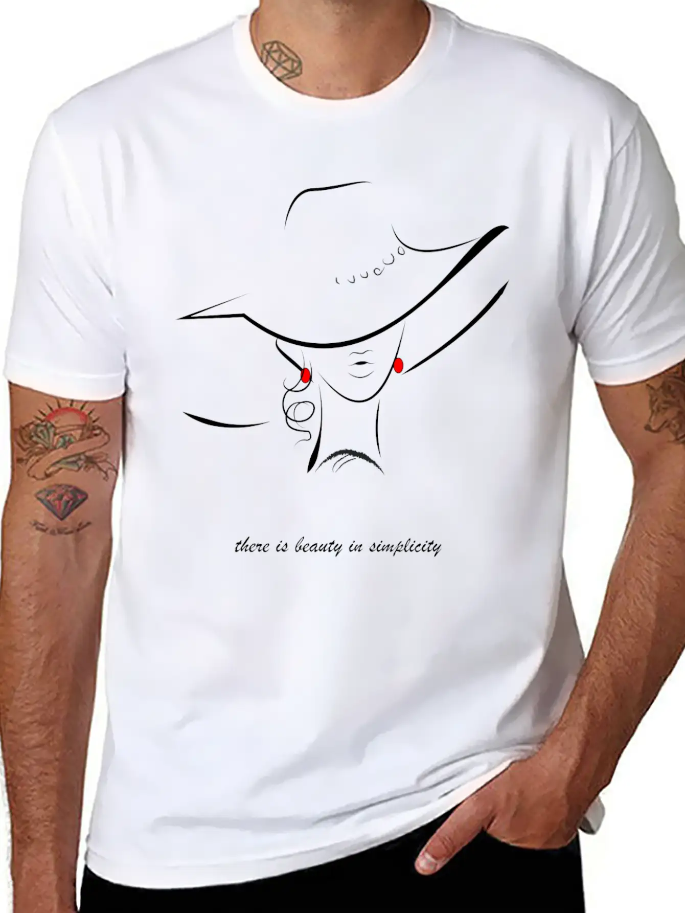 Beauty Is Simple Unisex Short Sleeve Soft Cotton T-Shirt – Casual Everyday Wear