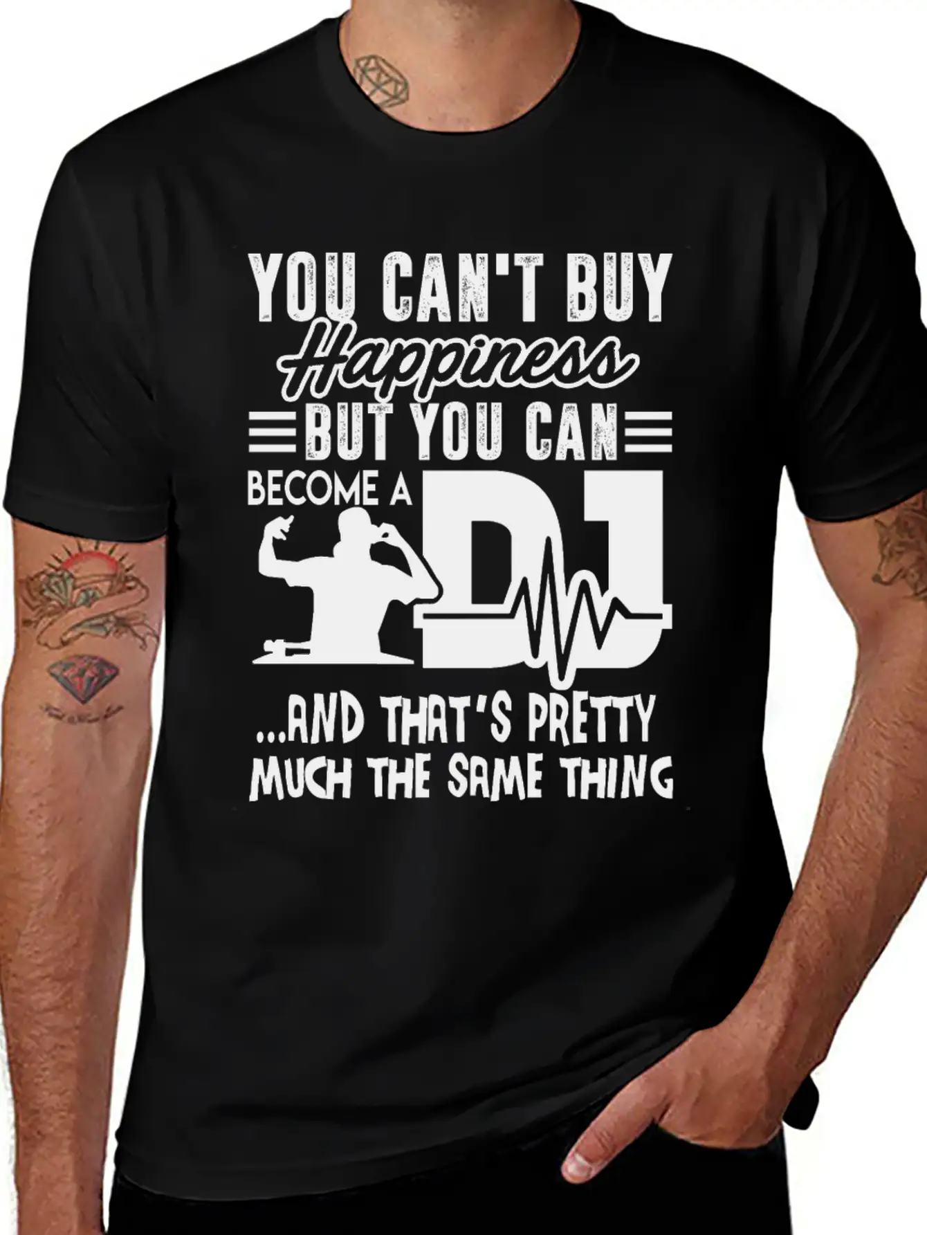 Become A DJ Shirt Unisex Short Sleeve Soft Cotton T-Shirt – Casual Everyday Wear