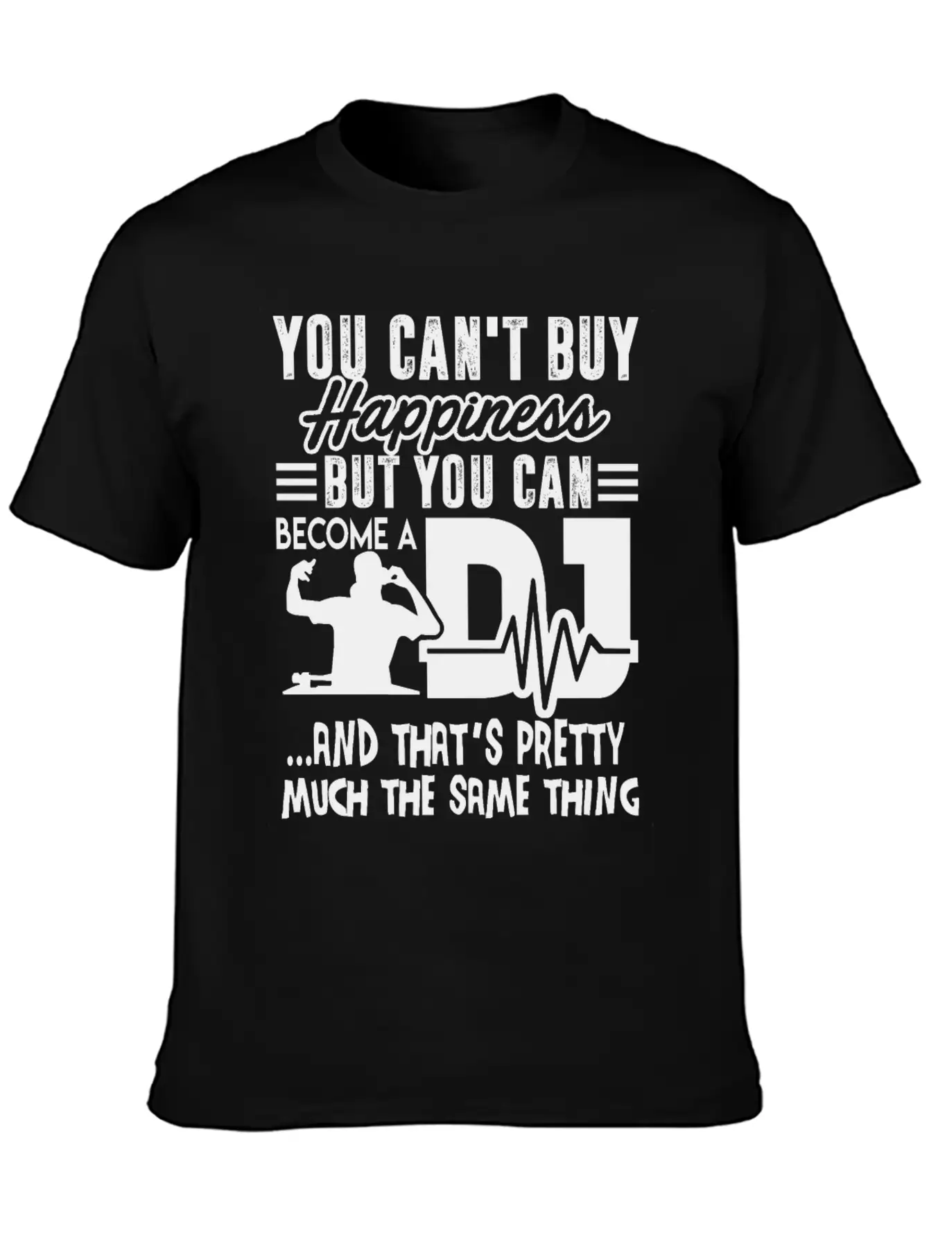 Become A DJ Shirt Unisex Short Sleeve Soft Cotton T-Shirt – Casual Everyday Wear