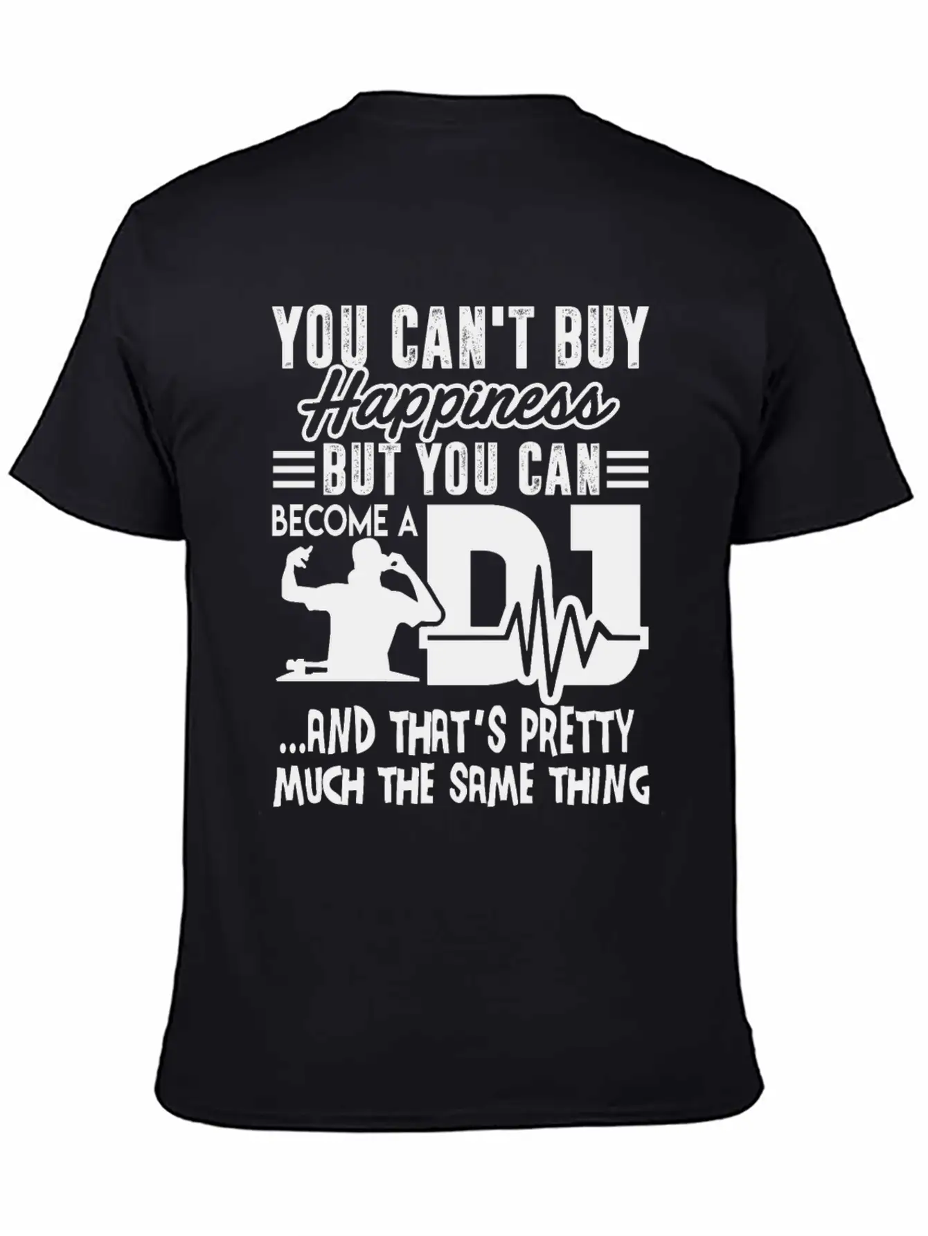 Become A DJ Shirt Unisex Short Sleeve Soft Cotton T-Shirt – Casual Everyday Wear