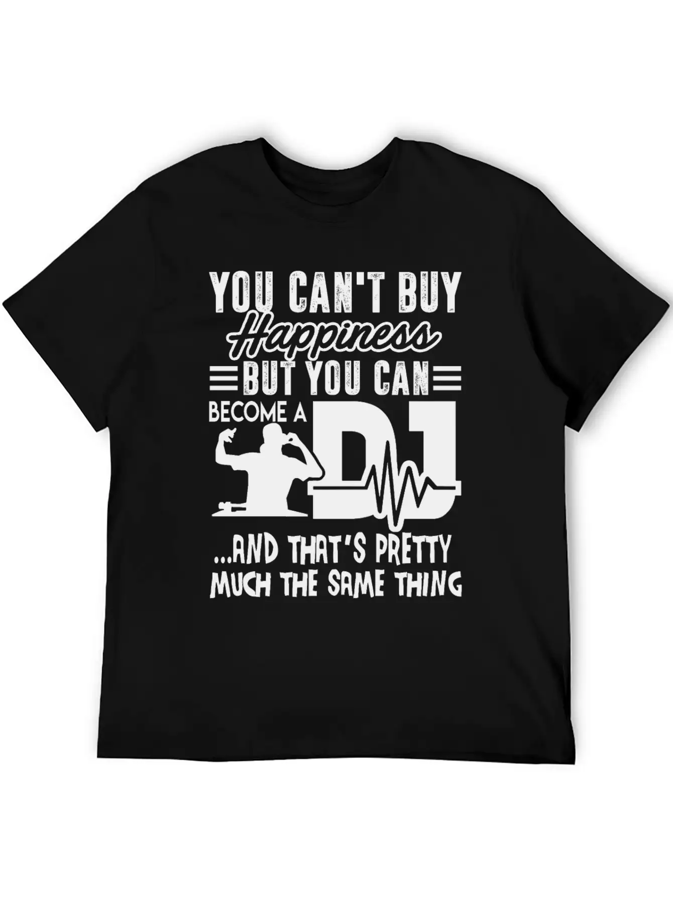 Become A DJ Shirt Unisex Short Sleeve Soft Cotton T-Shirt – Casual Everyday Wear