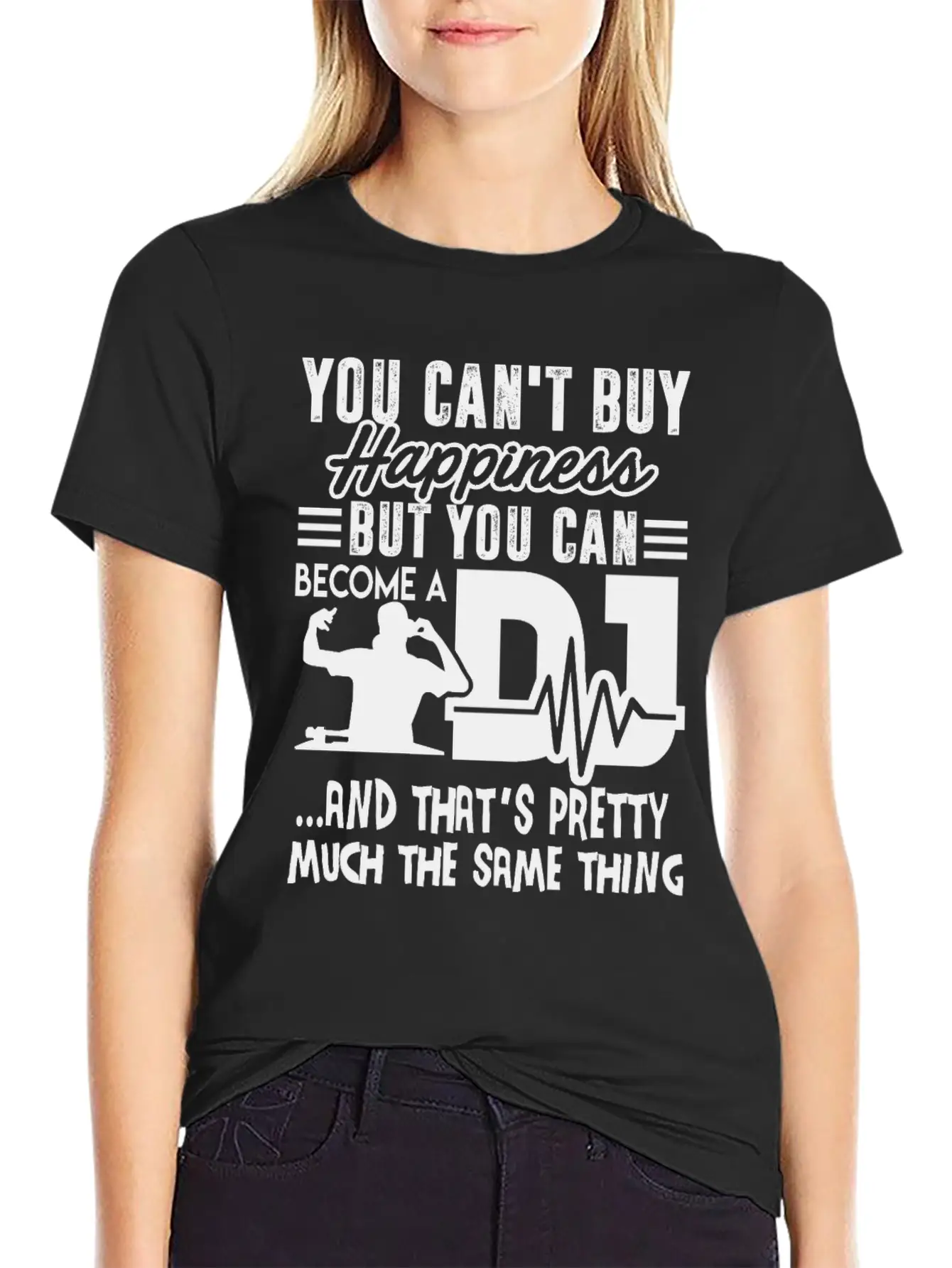 Become A DJ Shirt Unisex Short Sleeve Soft Cotton T-Shirt – Casual Everyday Wear