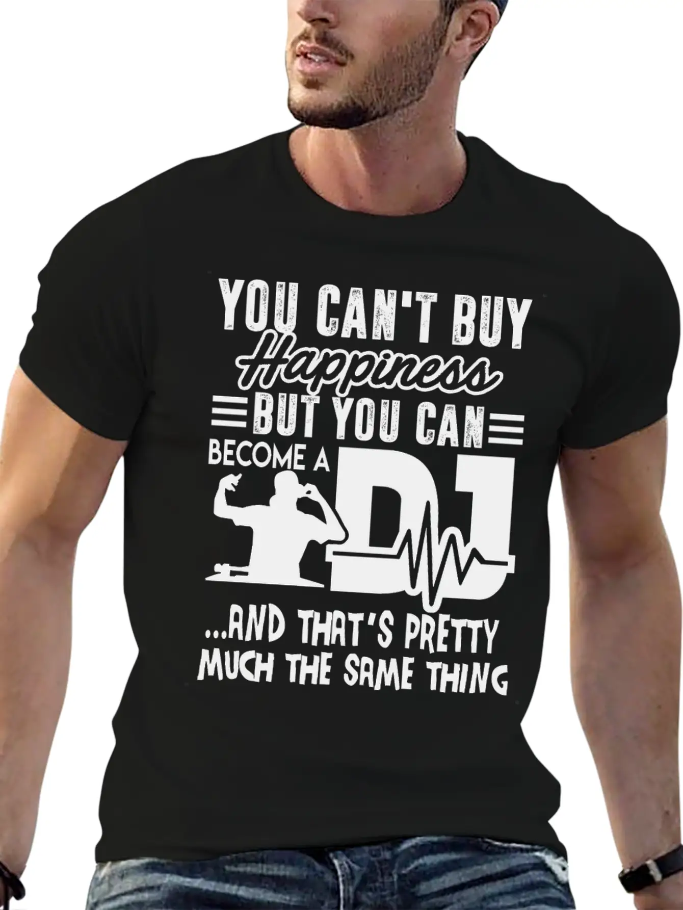 Become A DJ Shirt Unisex Short Sleeve Soft Cotton T-Shirt – Casual Everyday Wear