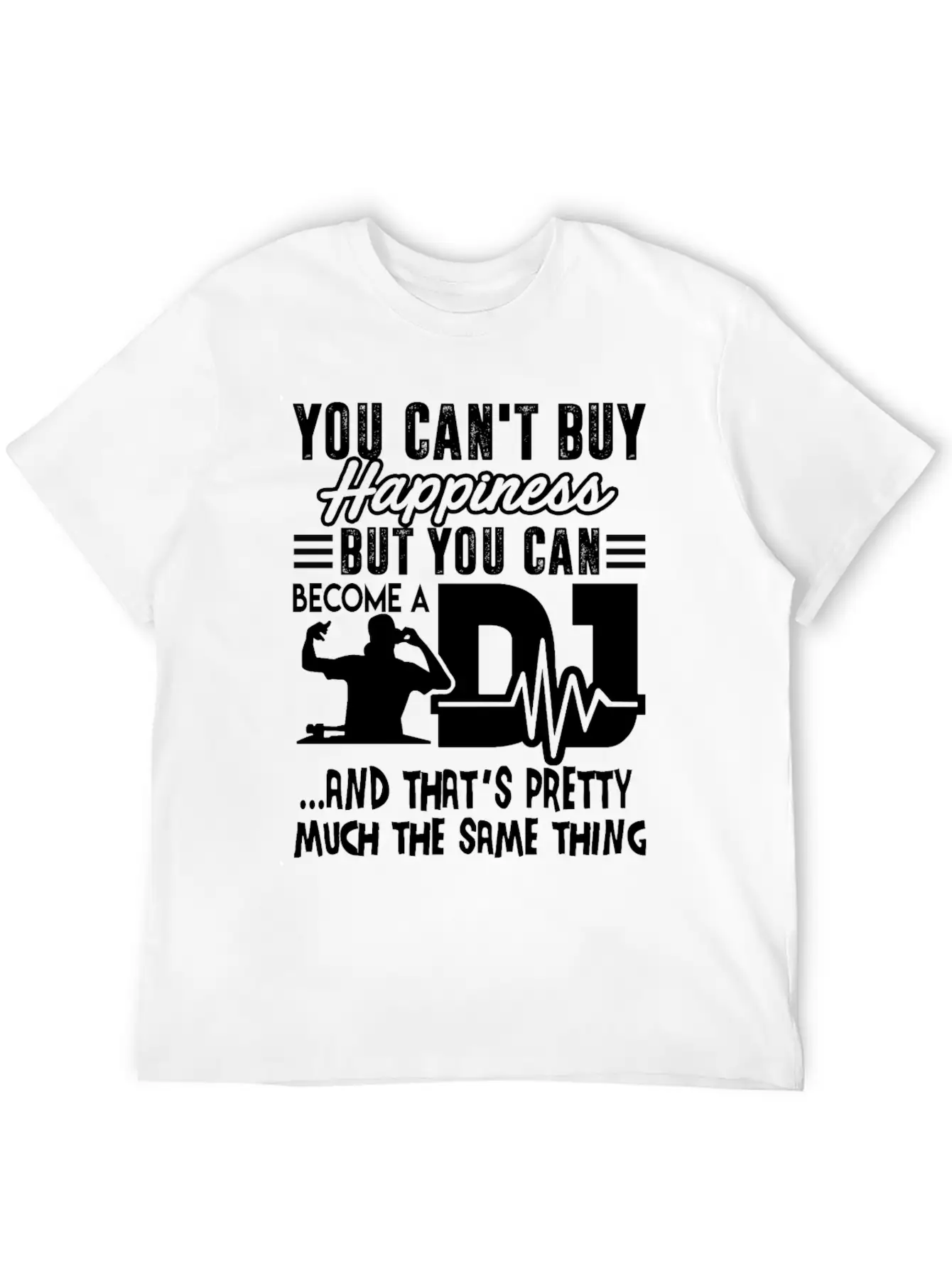 Become A DJ Shirt Unisex Short Sleeve Soft Cotton T-Shirt – Casual Everyday Wear