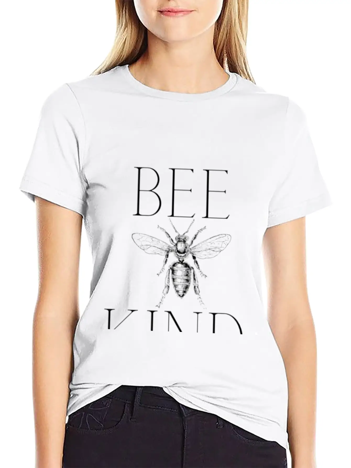 Bee Kind (be Kind) Unisex Short Sleeve Soft Cotton T-Shirt – Casual Everyday Wear