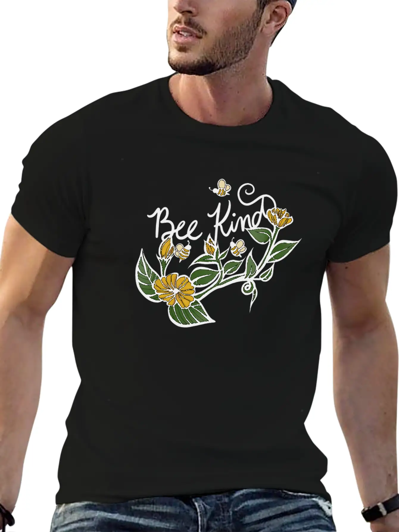 Bee Kind Stylish Everyday T-Shirt – Unisex Basic Cotton Tee