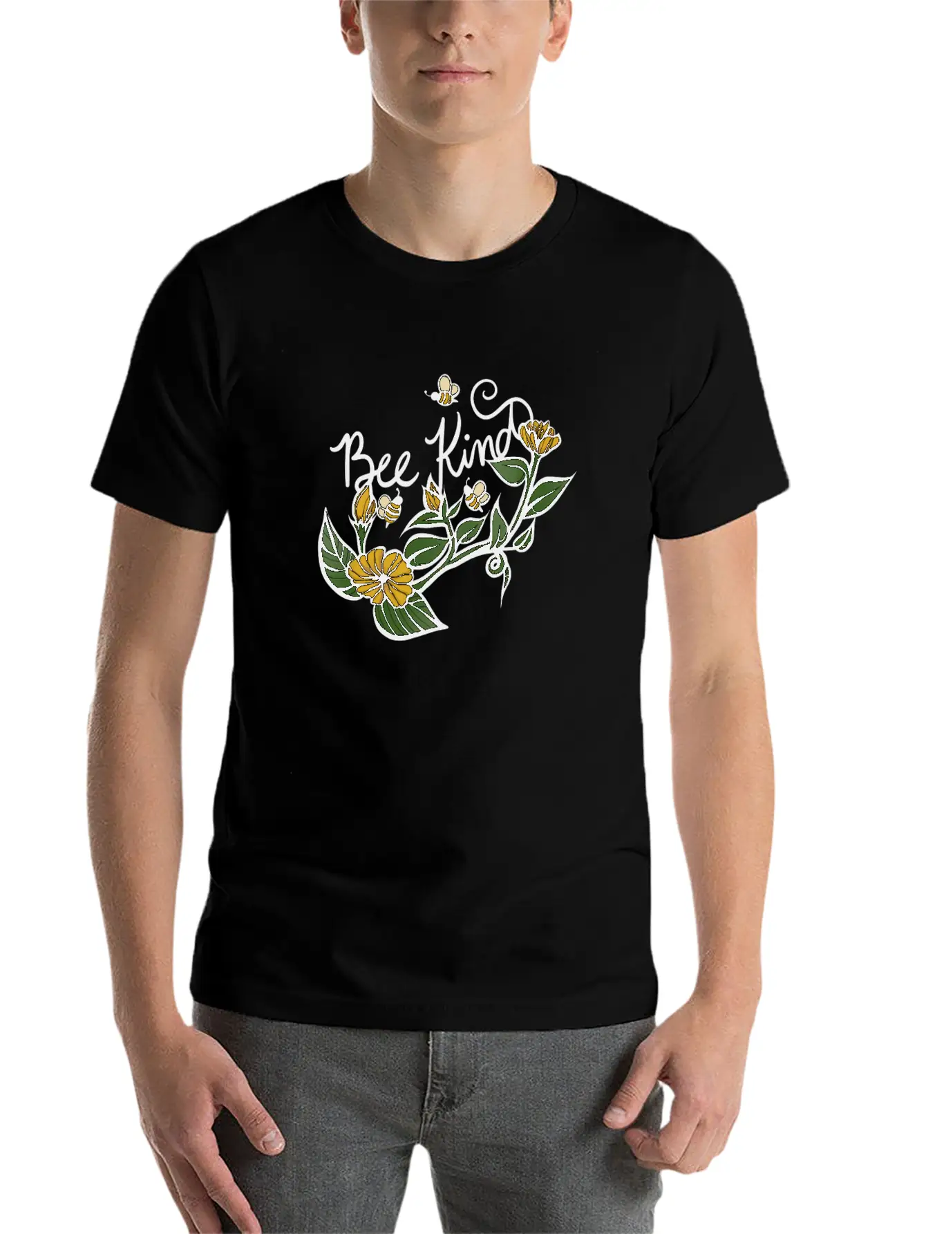 Bee Kind Stylish Everyday T-Shirt – Unisex Basic Cotton Tee