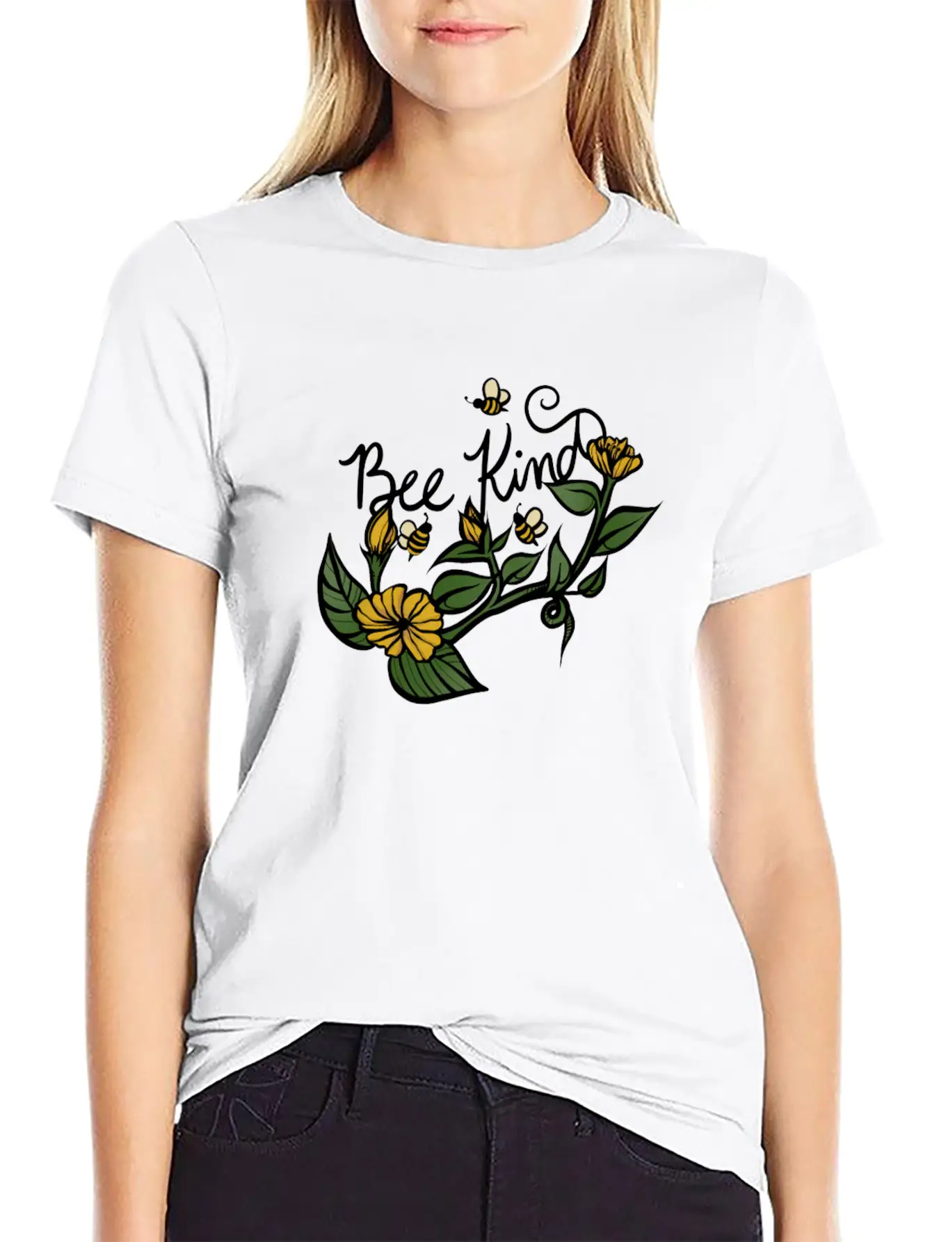Bee Kind Stylish Everyday T-Shirt – Unisex Basic Cotton Tee