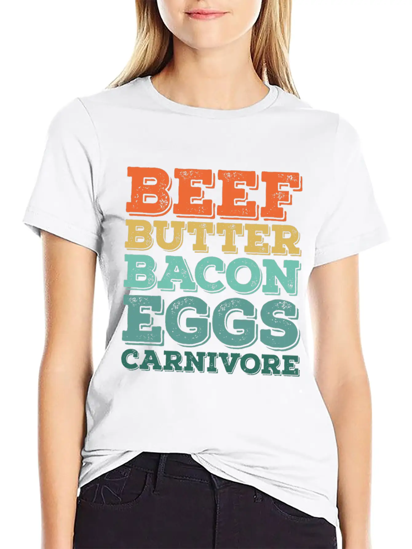 Beef Butter Bacon Eggs Carnivore Stylish Everyday T-Shirt – Unisex Basic Cotton Tee