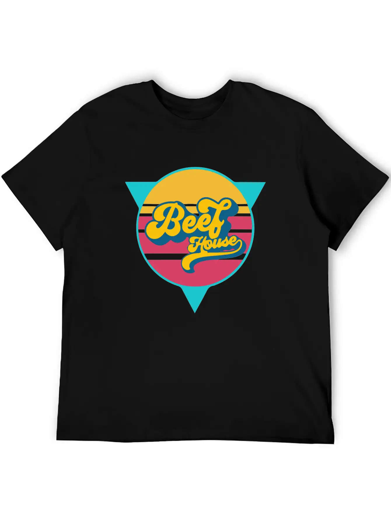 Beef House Retro Comfortable Minimalist Graphic Tee – Summer Style Essential