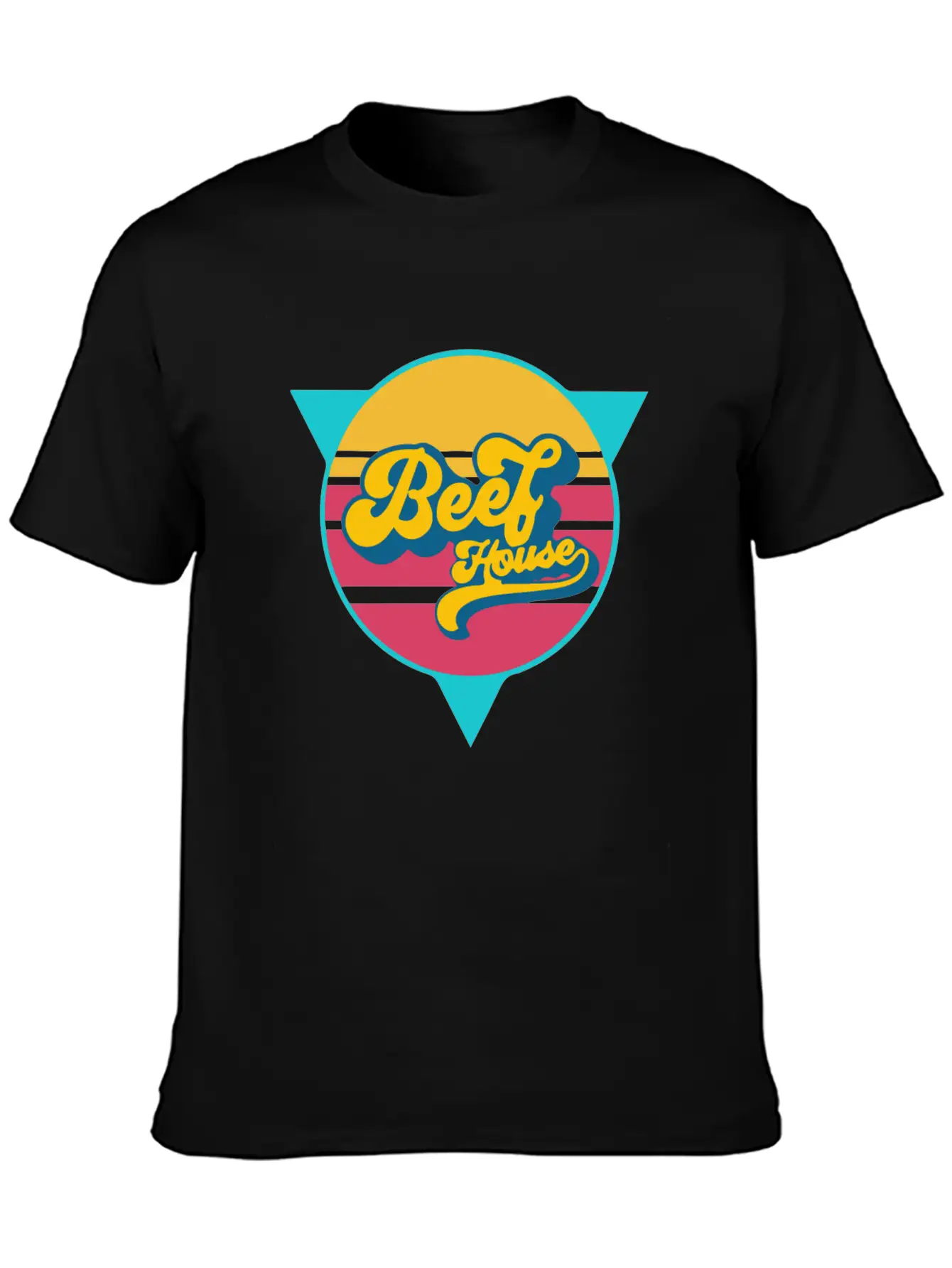 Beef House Retro Comfortable Minimalist Graphic Tee – Summer Style Essential