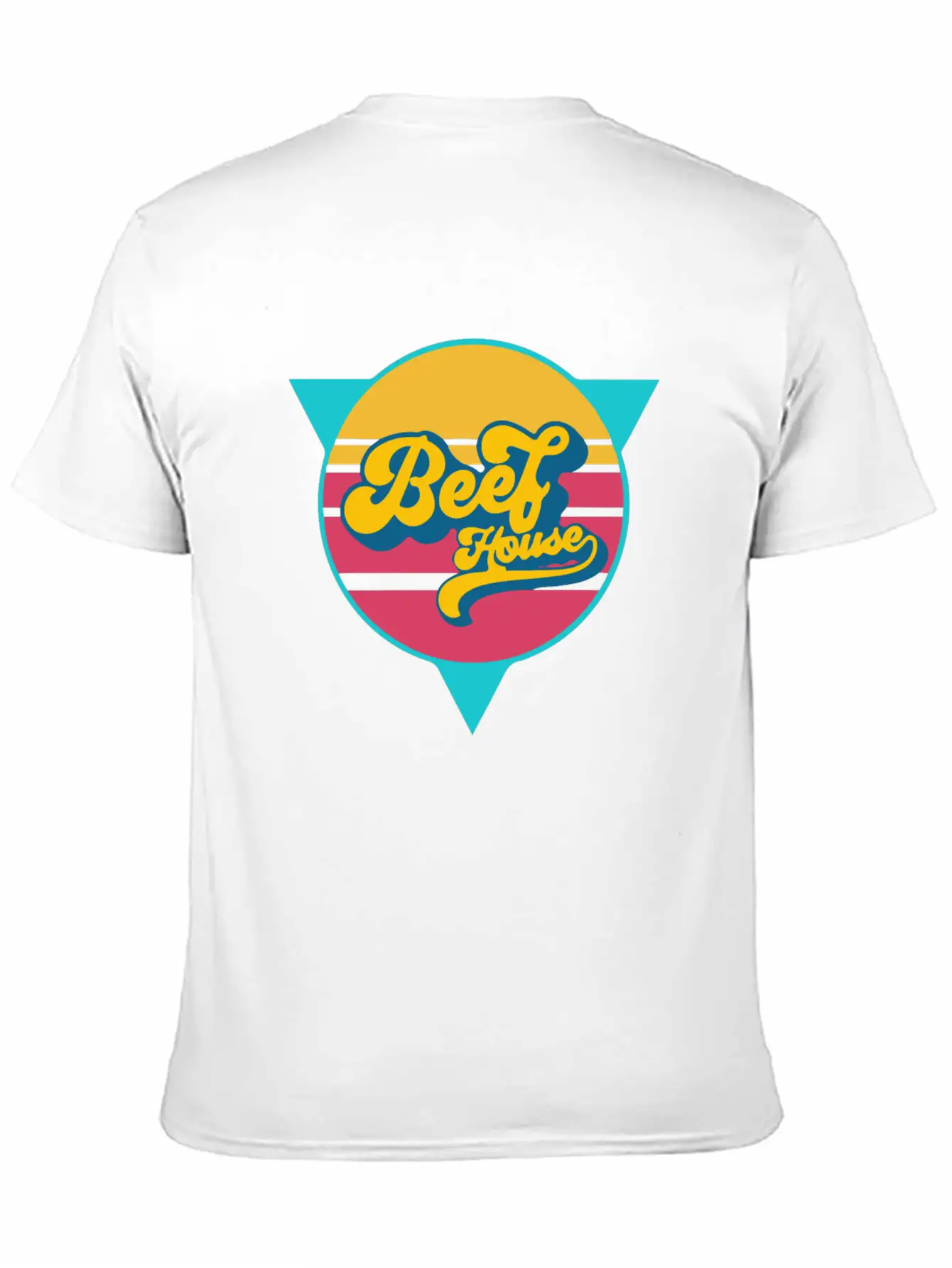 Beef House Retro Comfortable Minimalist Graphic Tee – Summer Style Essential