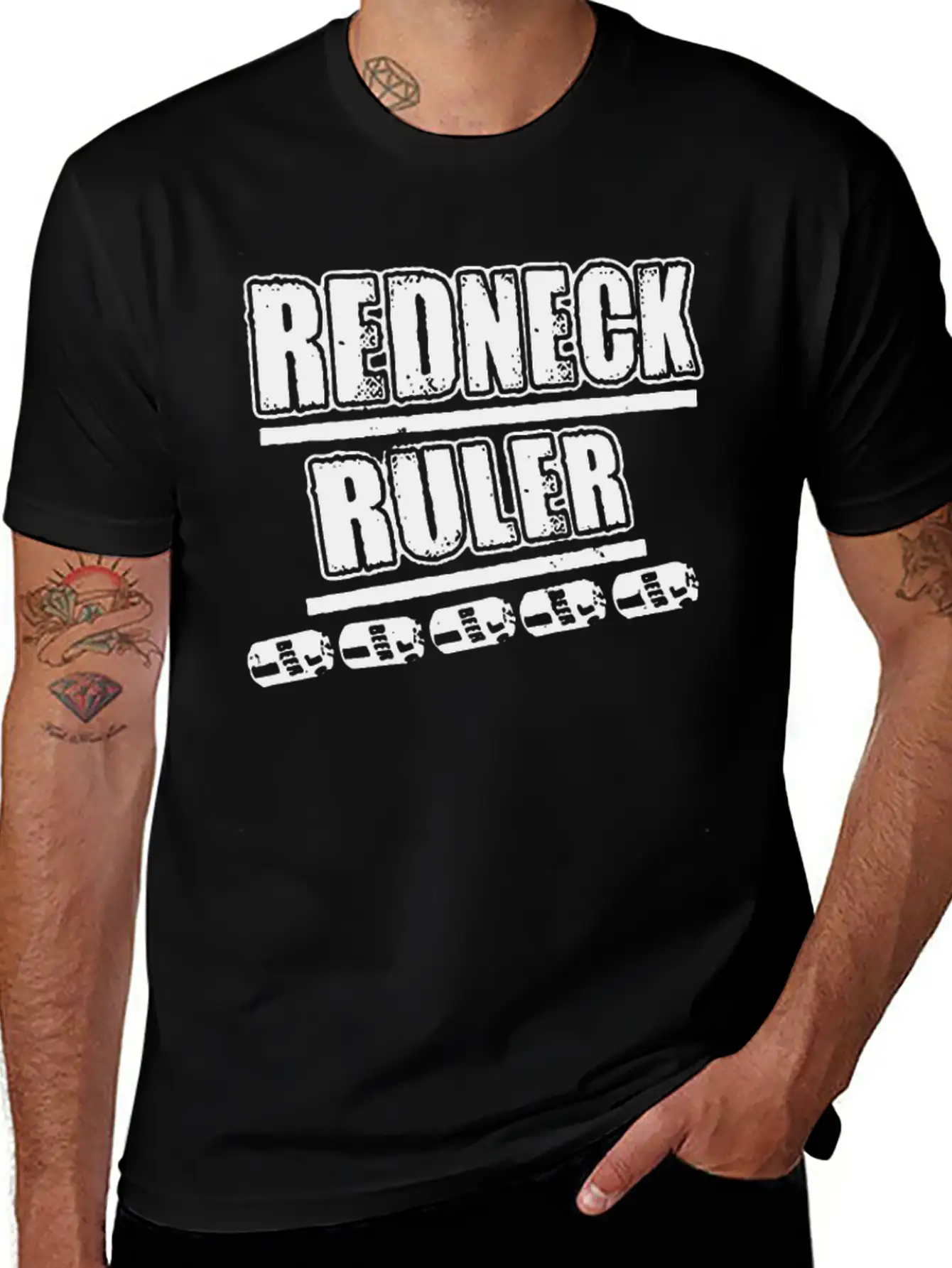 Beer Can Funny Redneck Life Clothing Basic Graphic T-Shirt – Daily Comfort In Soft Cotton