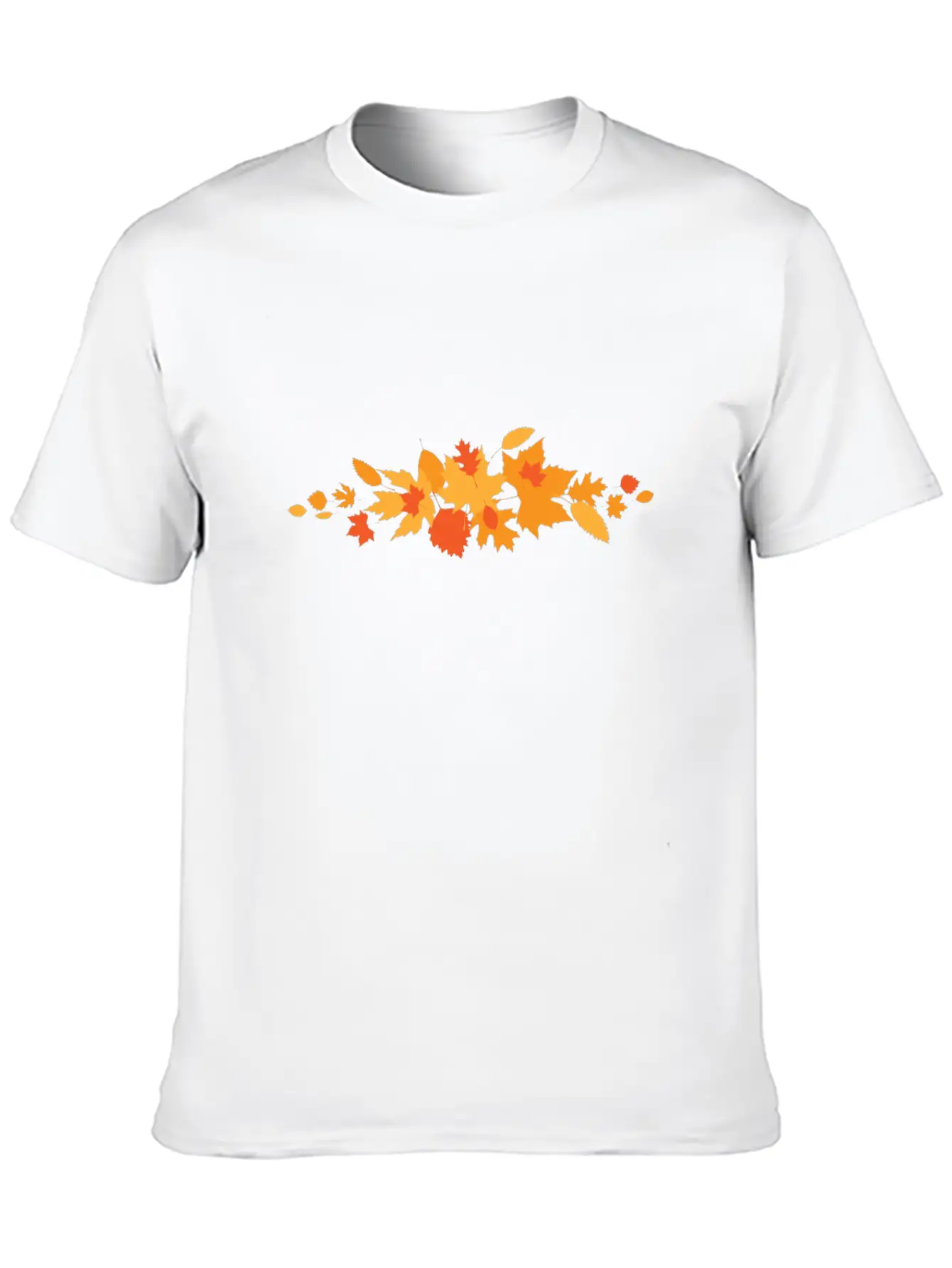 Beginning Of Autumn With Leaves Stylish Everyday T-Shirt – Unisex Basic Cotton Tee