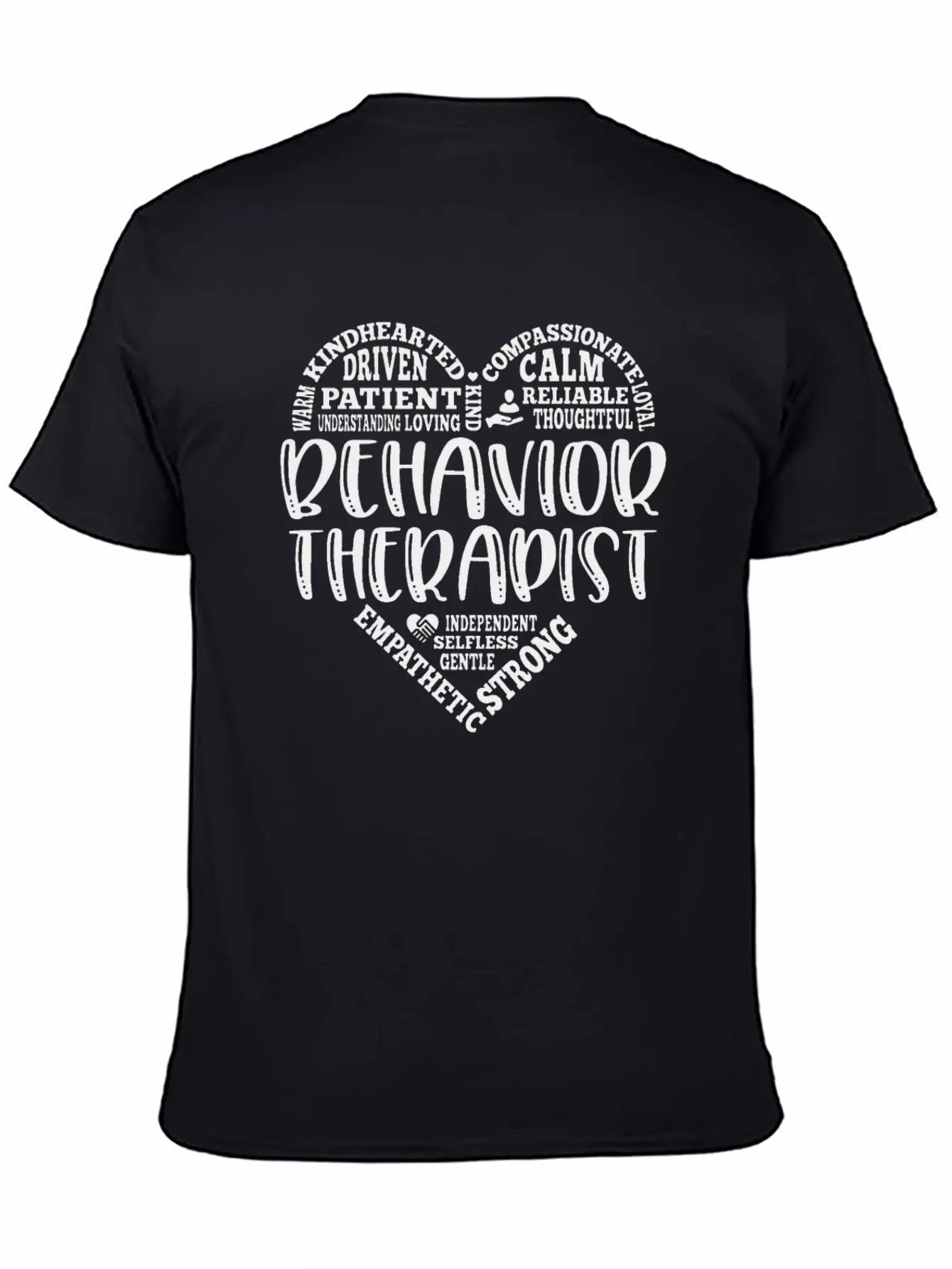 Behavior Therapist Heart Behavior Therapy BCBA Basic Graphic T-Shirt – Daily Comfort In Soft Cotton