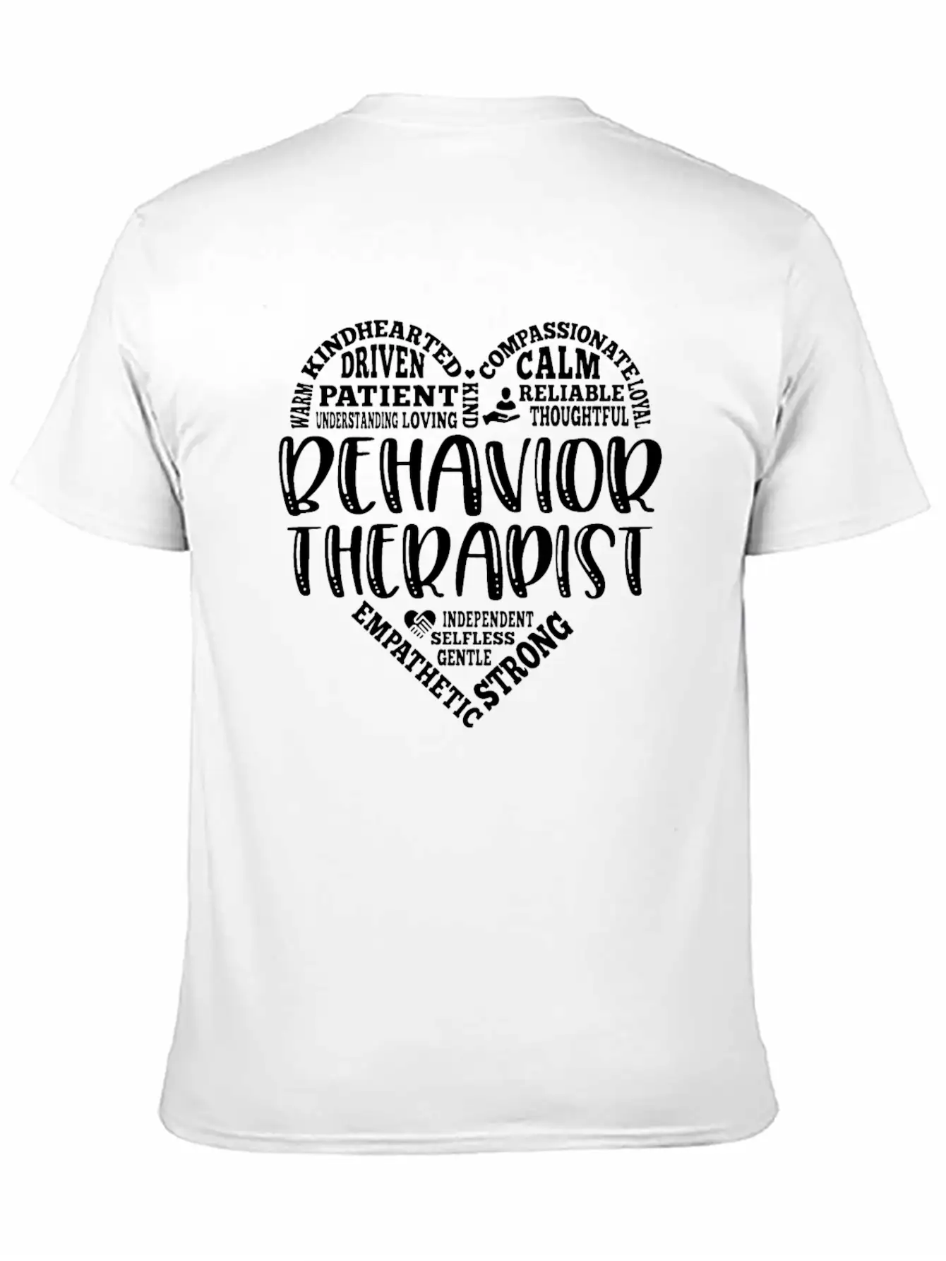 Behavior Therapist Heart Behavior Therapy BCBA Basic Graphic T-Shirt – Daily Comfort In Soft Cotton