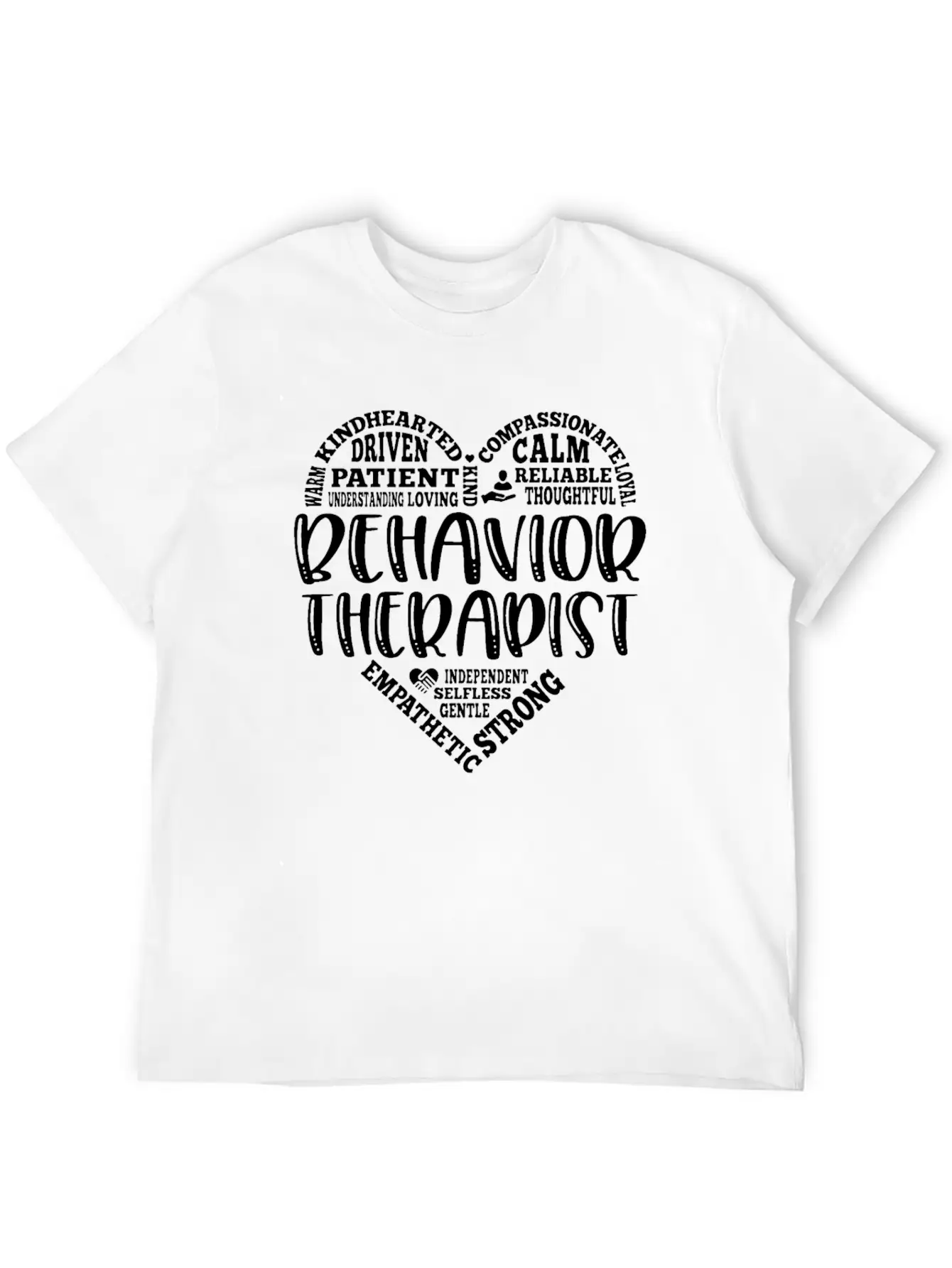 Behavior Therapist Heart Behavior Therapy BCBA Basic Graphic T-Shirt – Daily Comfort In Soft Cotton