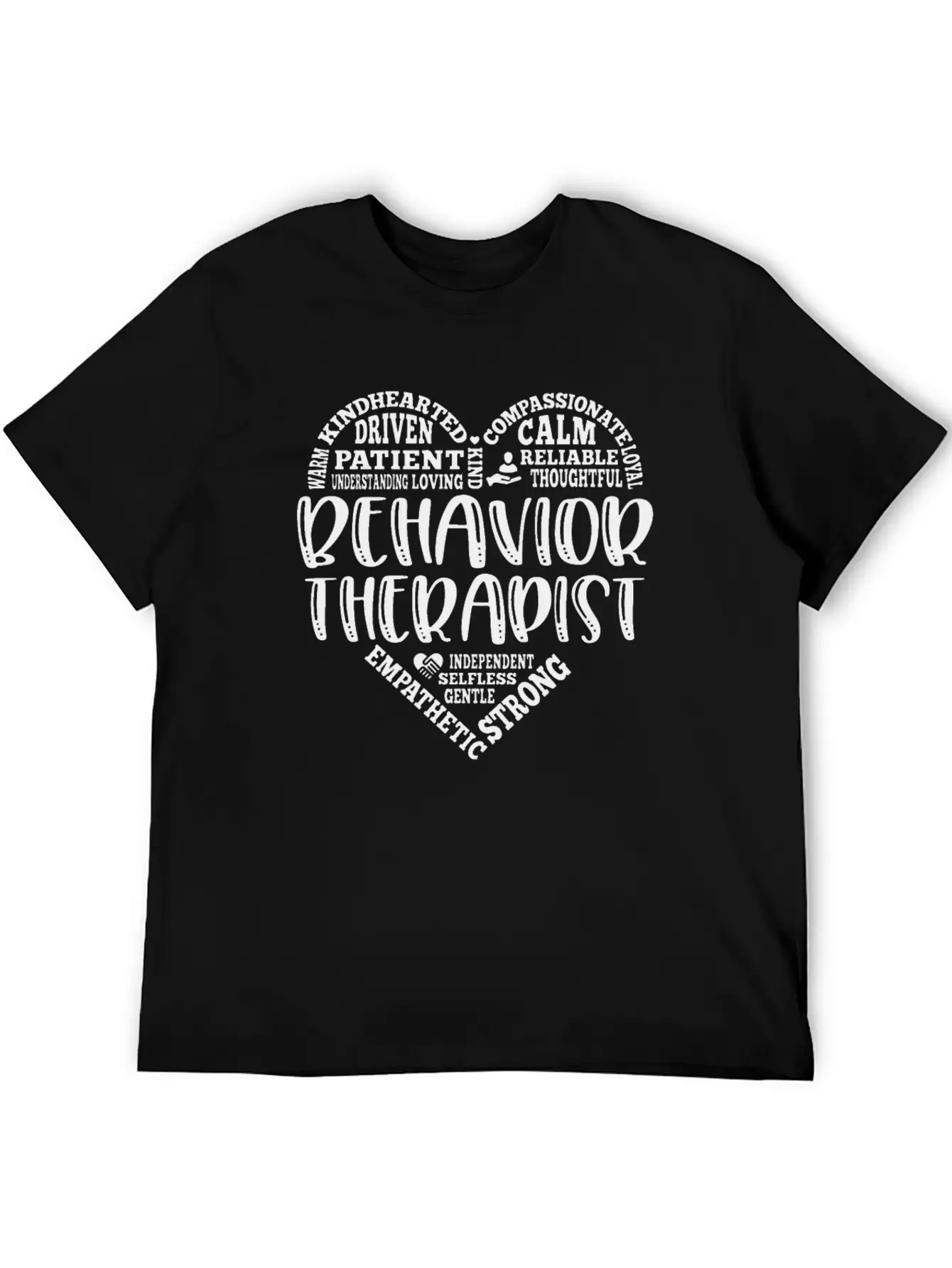 Behavior Therapist Heart Behavior Therapy BCBA Basic Graphic T-Shirt – Daily Comfort In Soft Cotton