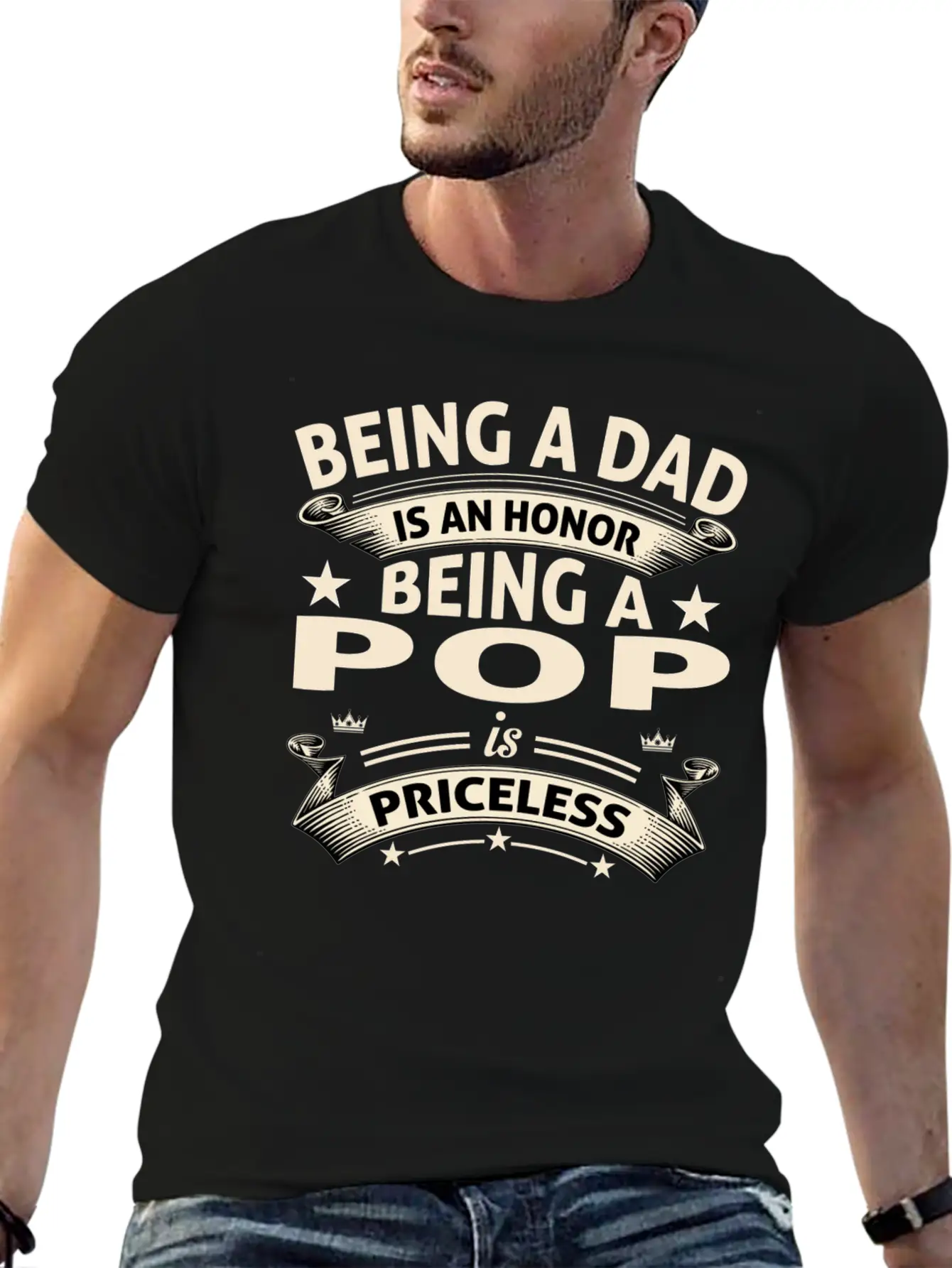 BEING A POP Stylish Everyday T-Shirt – Unisex Basic Cotton Tee