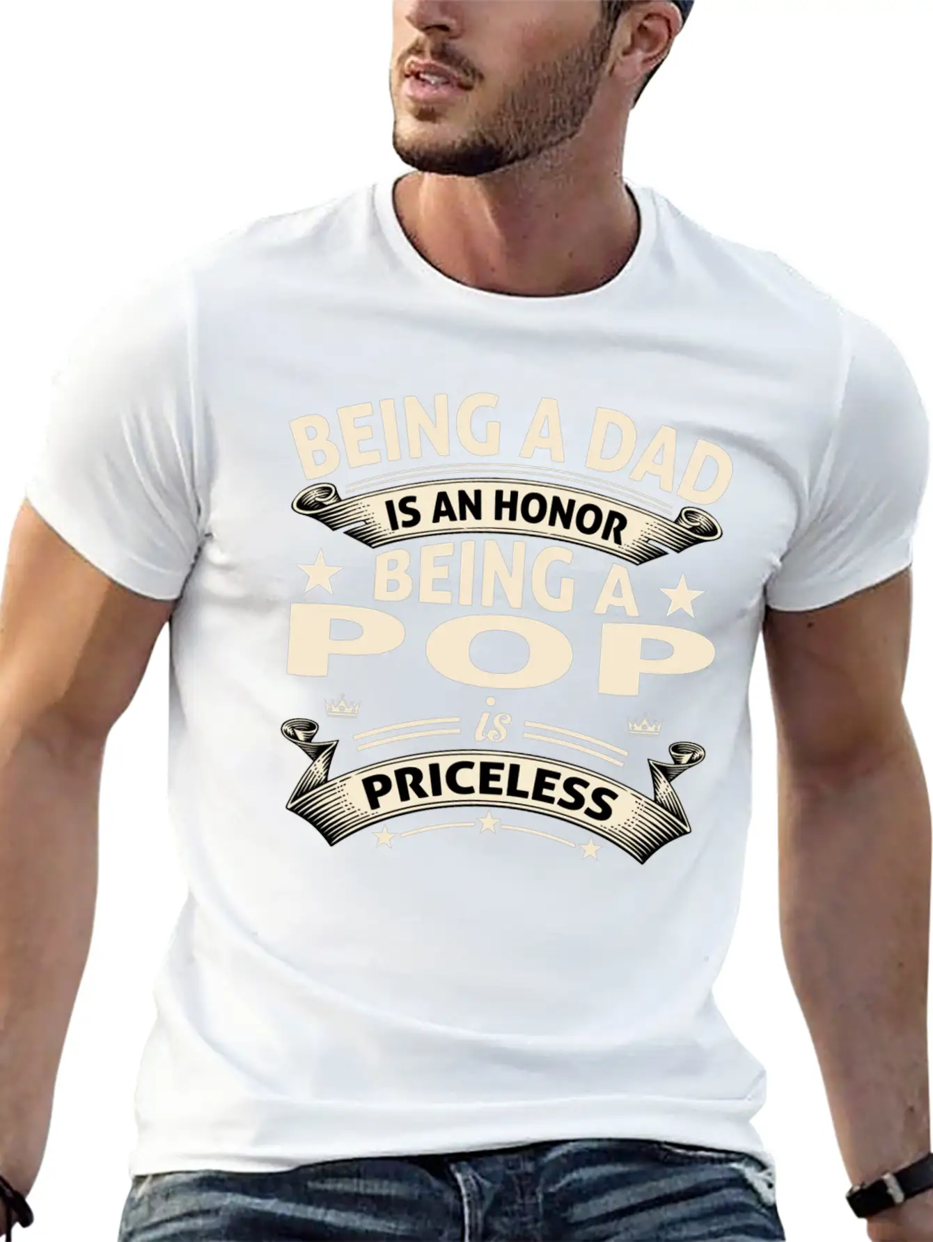 BEING A POP Stylish Everyday T-Shirt – Unisex Basic Cotton Tee