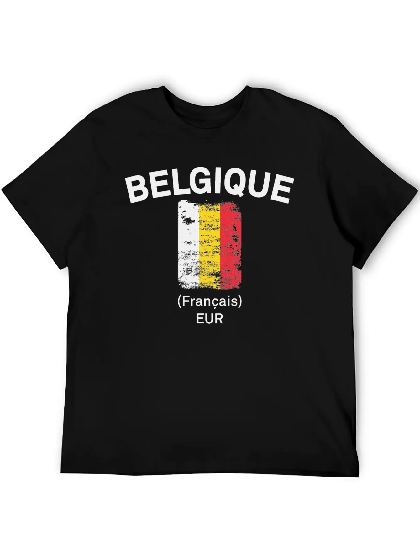 Belgique Flag Essential Unisex Summer Tee – Soft Cotton Casual Fit