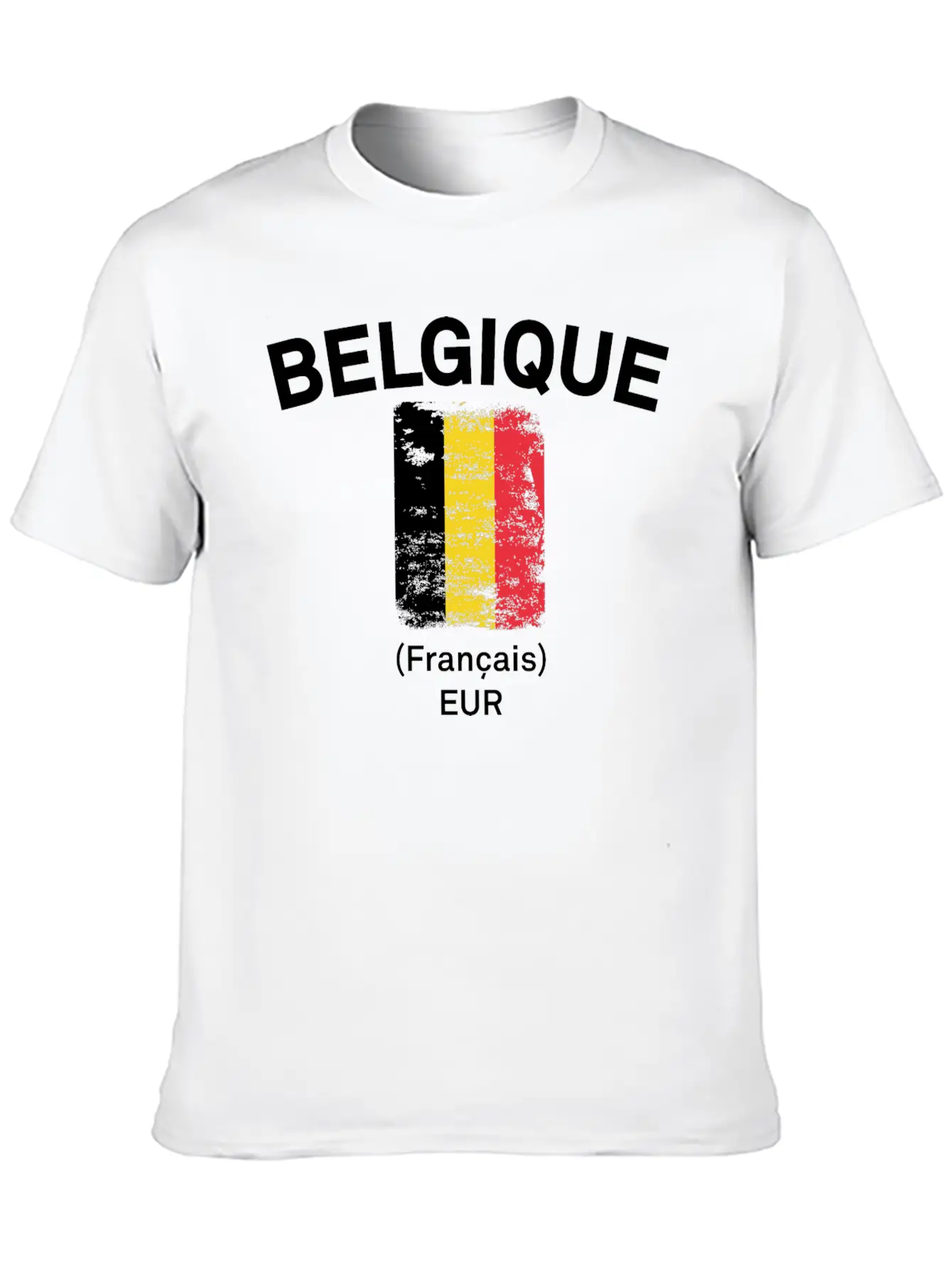 Belgique Flag Essential Unisex Summer Tee – Soft Cotton Casual Fit