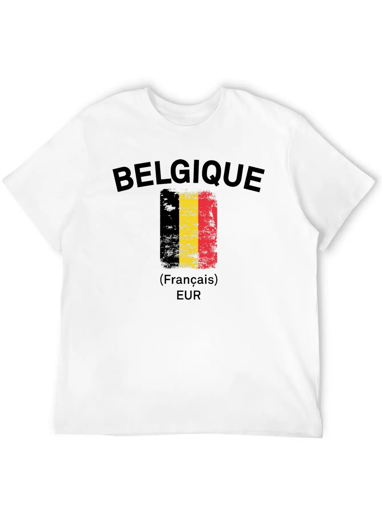 Belgique Flag Essential Unisex Summer Tee – Soft Cotton Casual Fit