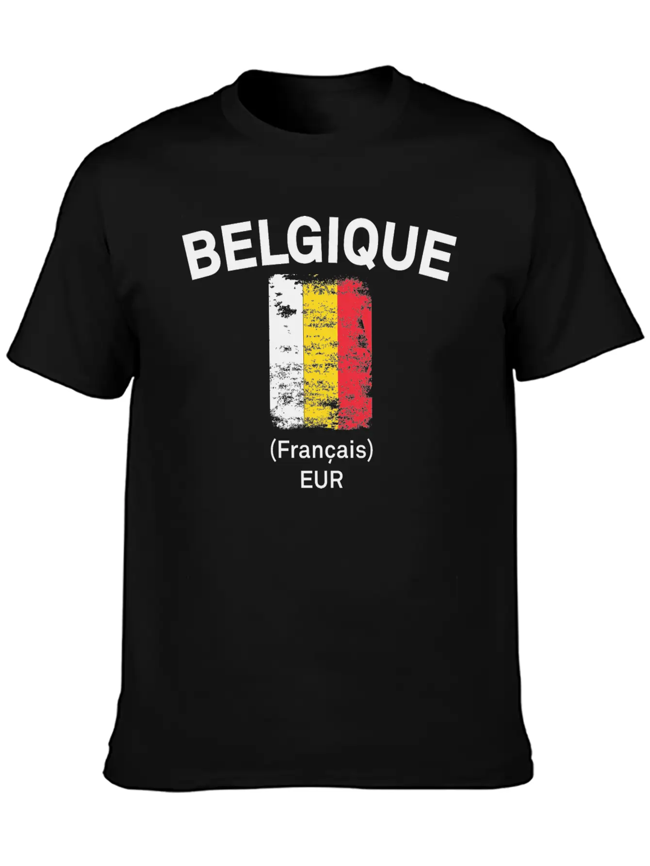 Belgique Flag Essential Unisex Summer Tee – Soft Cotton Casual Fit